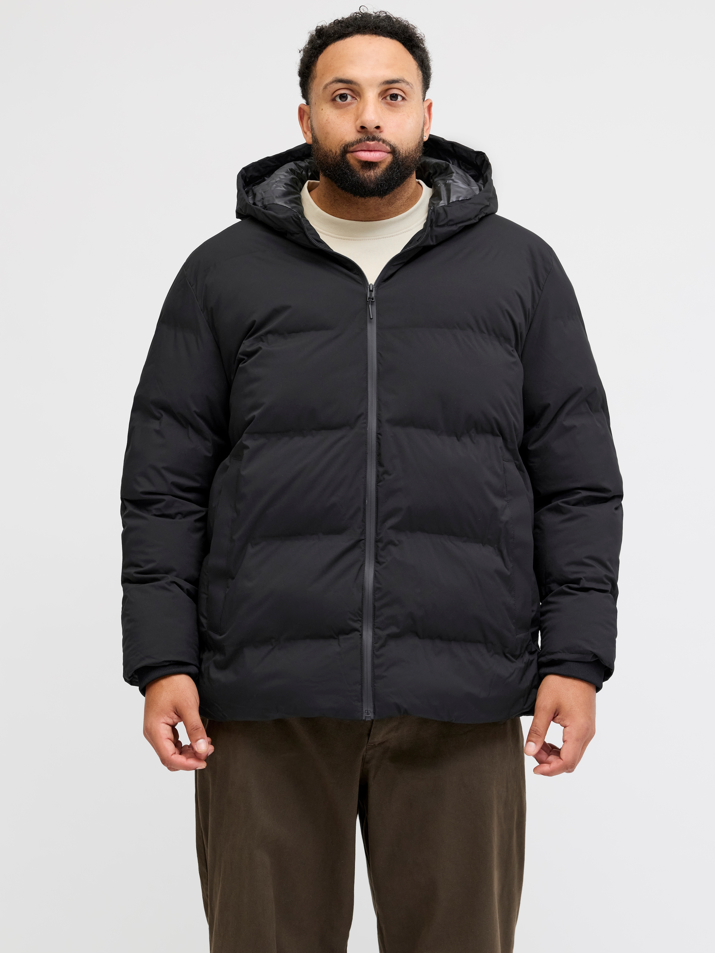 Jack & Jones PlusSize Steppjacke "JJKAITO PUFFER JACKET PLS" mit Kapuze günstig online kaufen