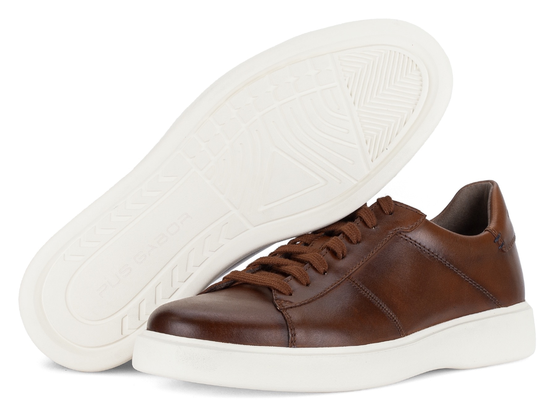 Pius Gabor Sneaker, Freizeitschuh, Halbschuh, Schnürschuh, Ziernähte, G-Weite