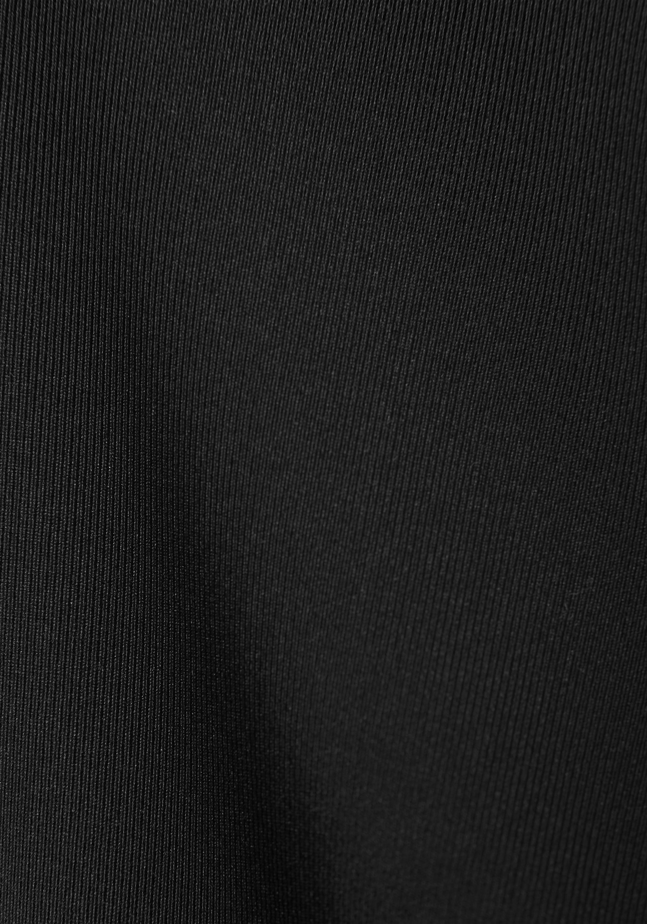 LASCANA ACTIVE Kurzarmshirt »Tropical«, mit breitem Rippeinsatz
