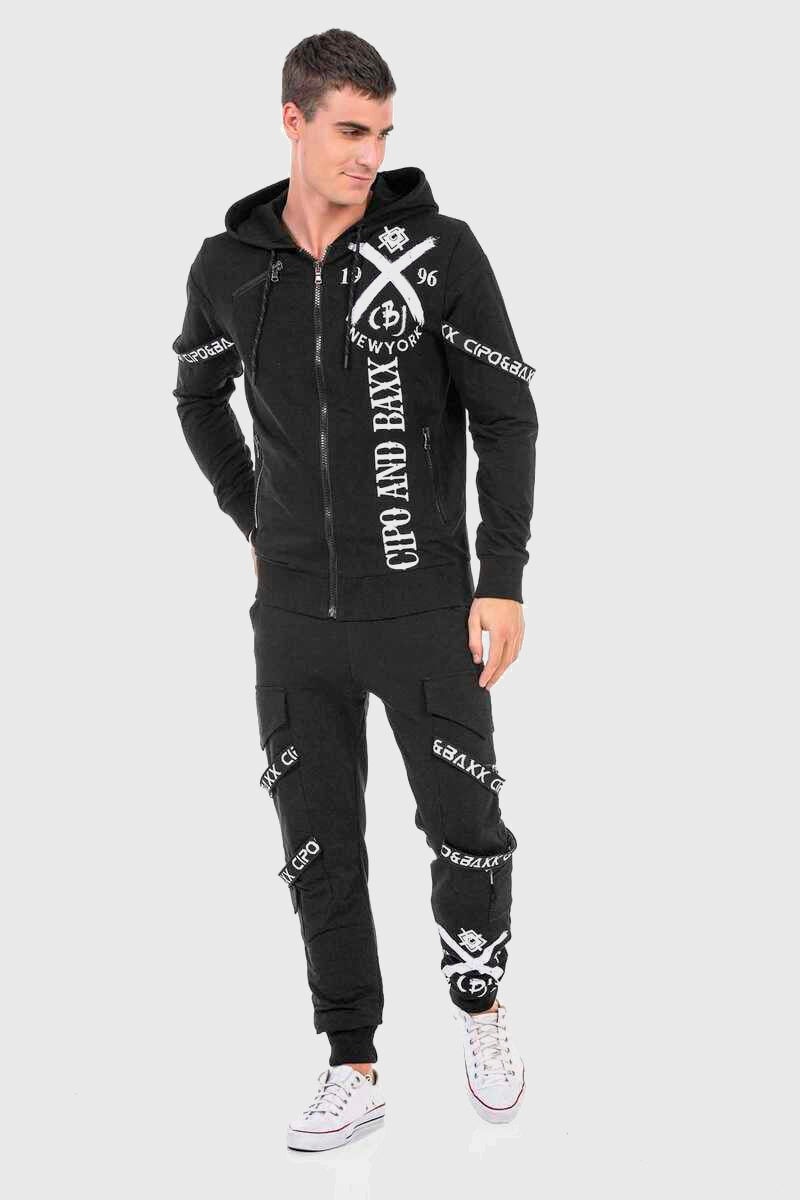 Cipo & Baxx Trainingsanzug "HOMEWEAR", (2 tlg.), zweiteilig und mit ausgefa günstig online kaufen