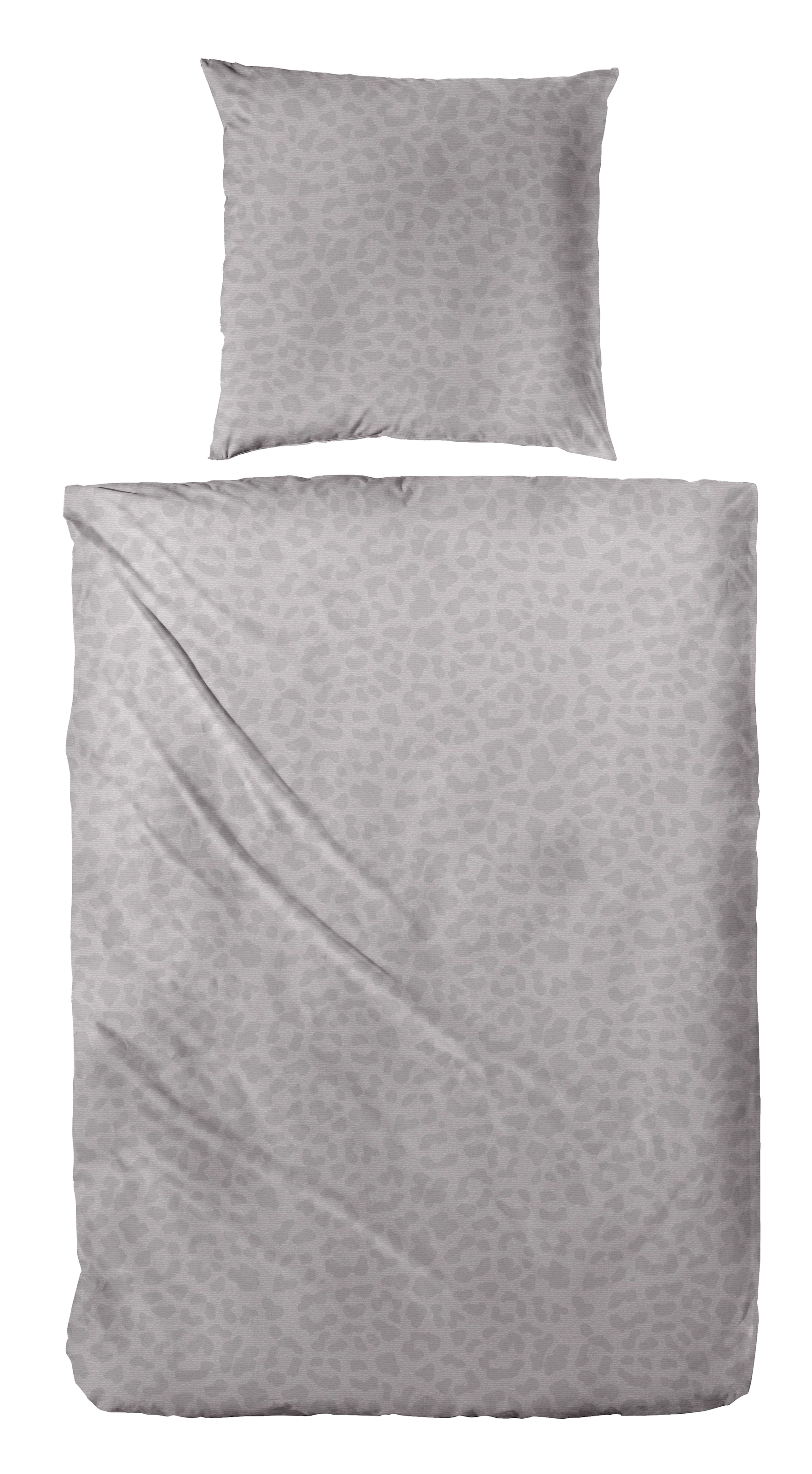 Primera Bettwäsche "Biber-Bettwäsche Leo" 2 Stk. tlg. mit dezentem Leo-Desi günstig online kaufen