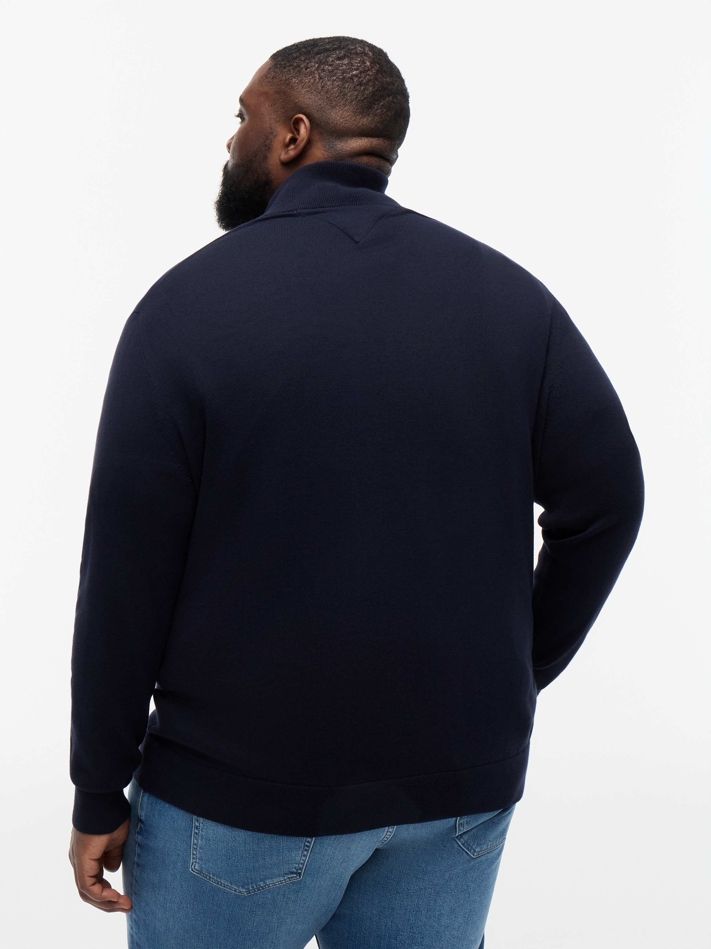 Tommy Hilfiger Big & Tall Strickjacke »BT-ESSENTIAL COTTON ZIP THRU-B« Großen Größen