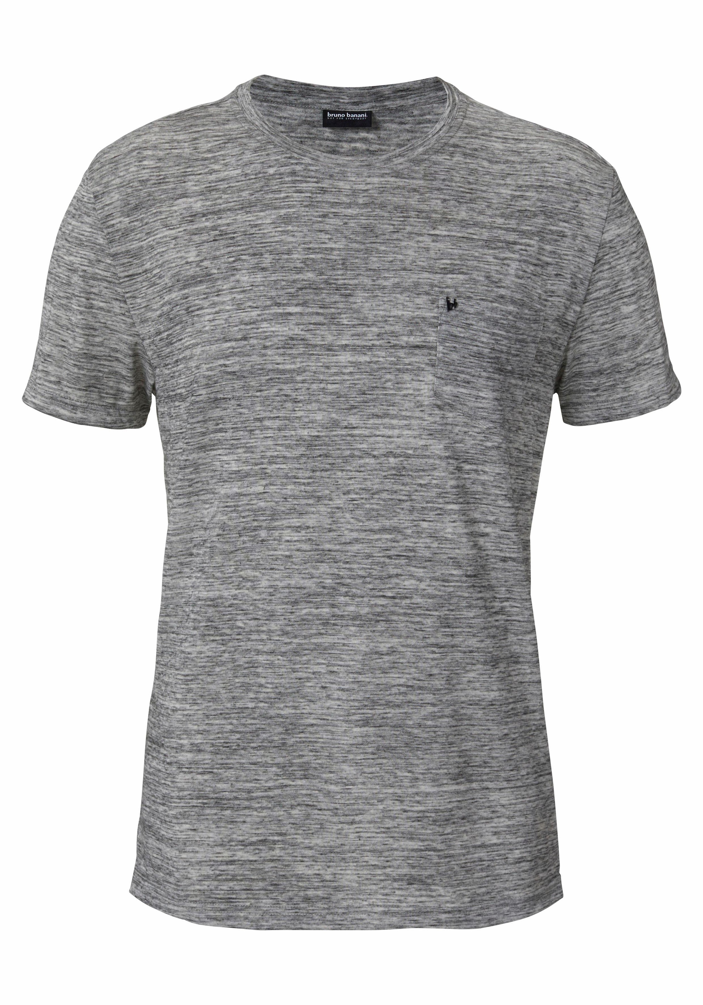 Bruno Banani T-Shirt, Kurzarm, Slim Fit, unifarben, Rundhalsausschnitt