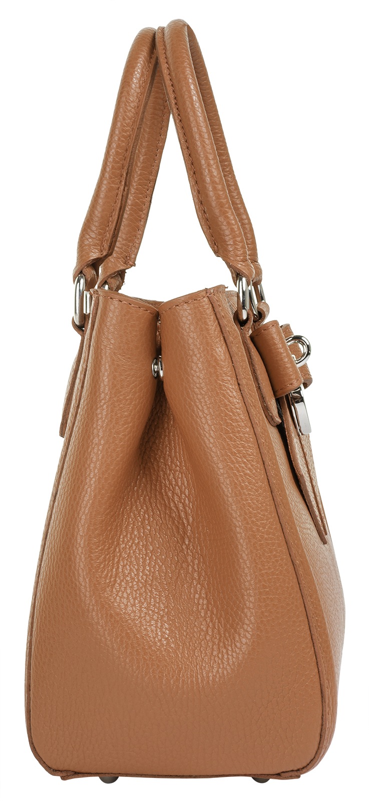 Cluty Henkeltasche, echt Leder, Made in Italy