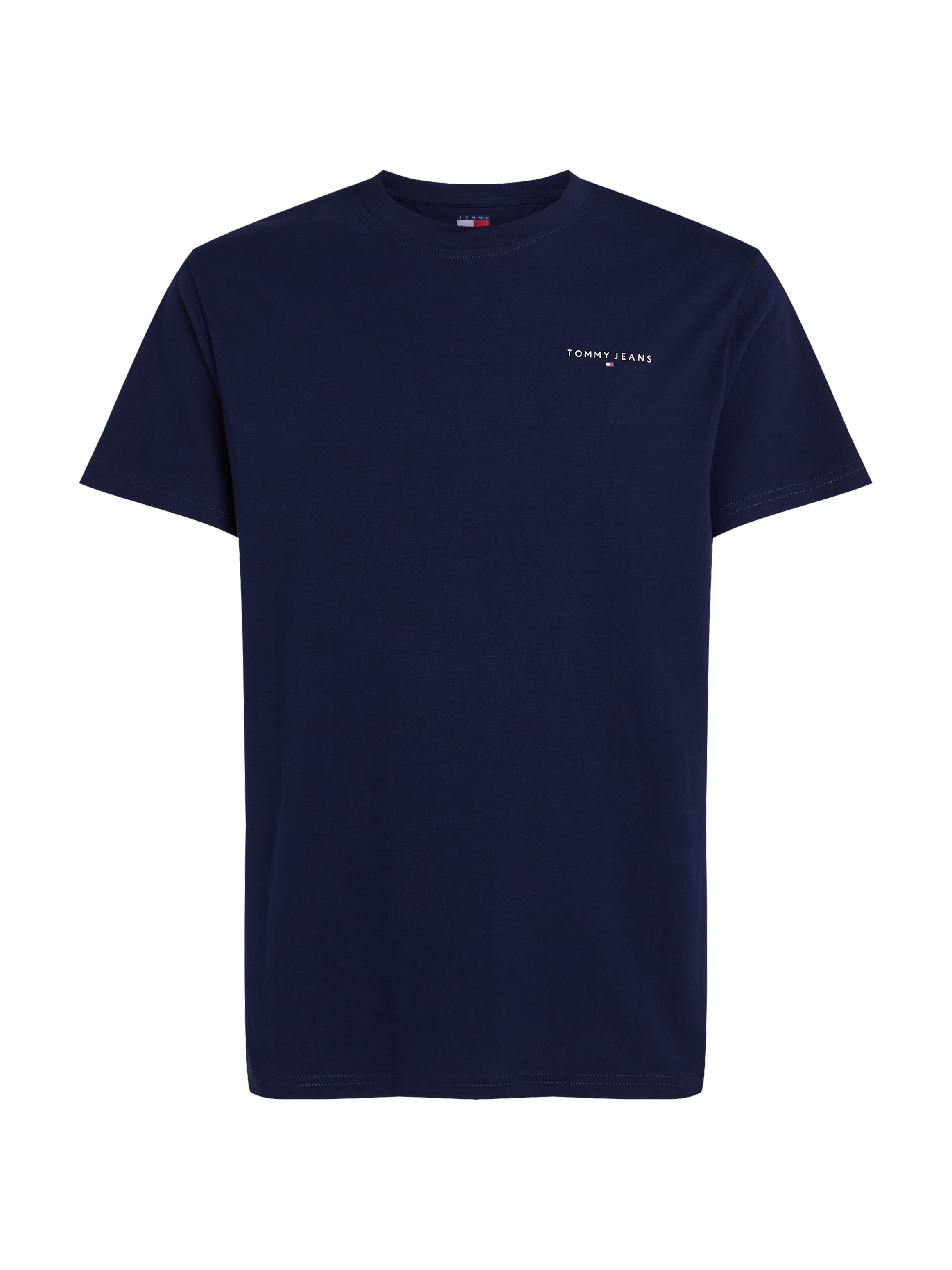 Tommy Jeans Plus Rundhalsshirt »TJM SLIM LINEAR CHEST SS TEE EXT«, in Großen Größen, Logodruck