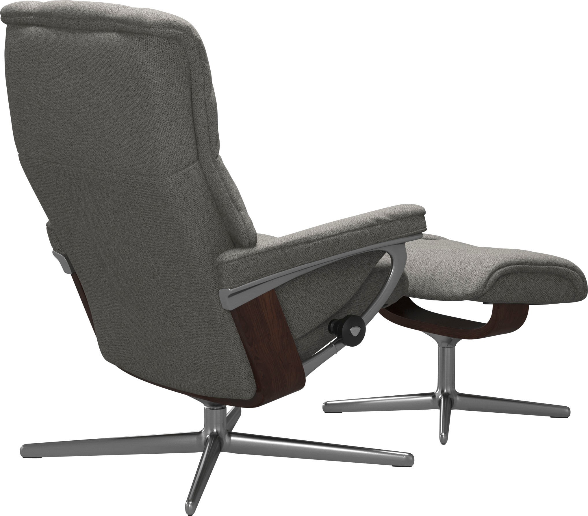 Stressless® Fußhocker »Mayfair«, mit Cross Base, Größe S, M & L, Holzakzent Braun