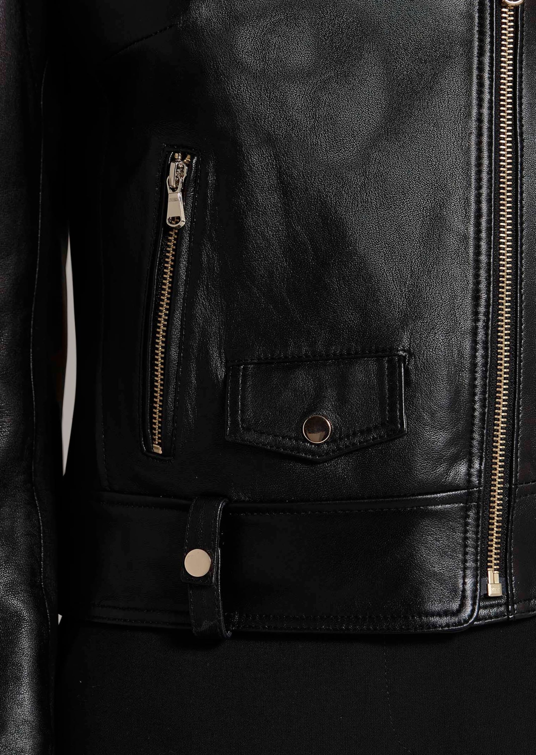 MADELEINE Lederjacke »Lederjacke Bikerjacke aus Lammnappaleder«
