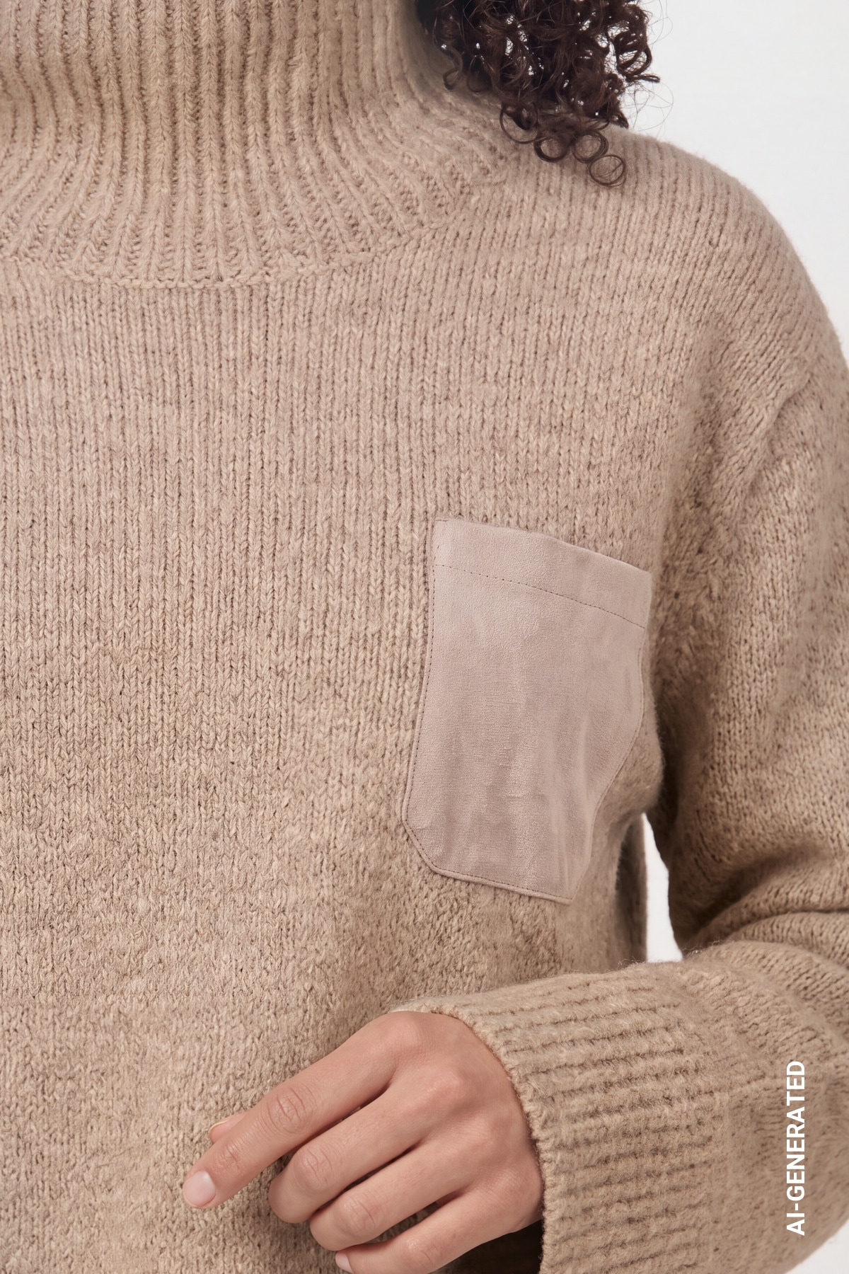 Monari Strickpullover »Pullover Flausch« Regular fit mit Stehkragen