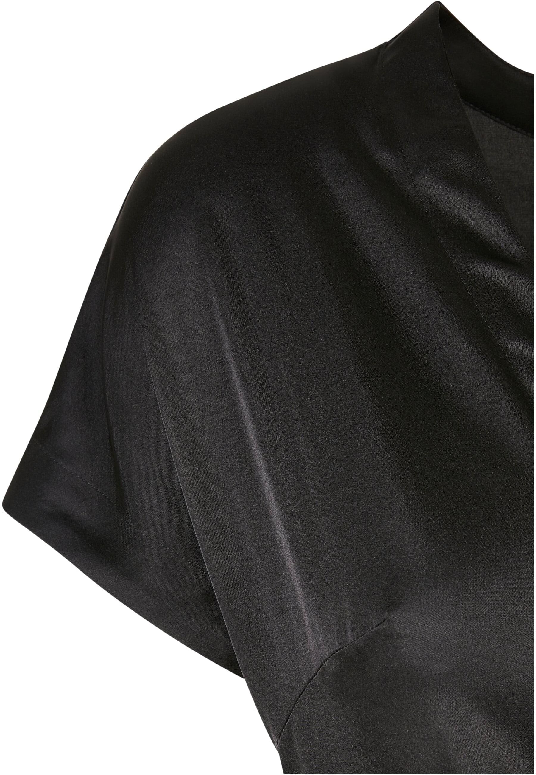 URBAN CLASSICS Jumpsuit »Urban Classics Damen Ladies Satin Wide Leg Belt Jumpsuit«, (1 tlg.)