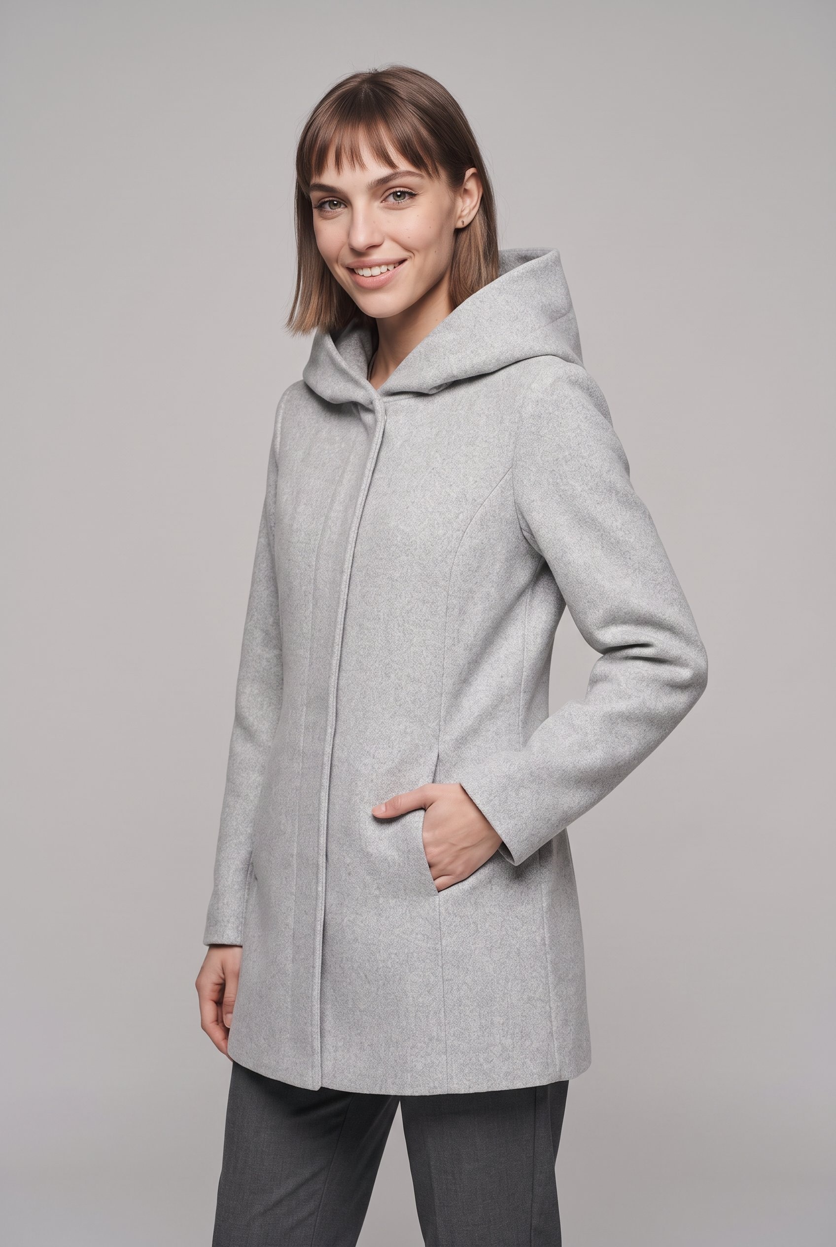 ONLY Langjacke »ONLBLAKE HOOD COAT CC OTW« mit Kapuze Kunstfaser, Eingrifftaschen