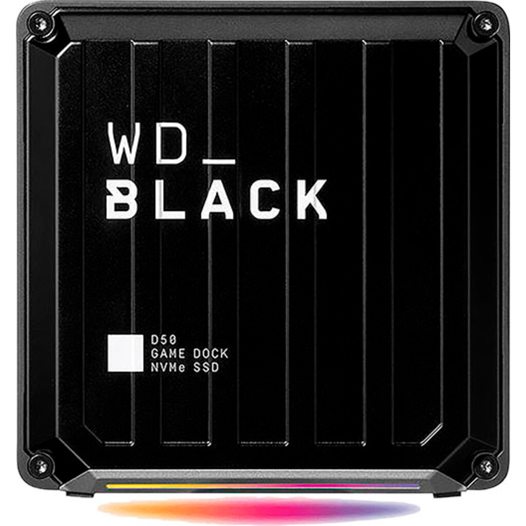 WD_Black Gaming-SSD »Game Dock«, Anschluss USB 3.2-DisplayPort-USB-3,5-mm-Audio-in/Mikrofon-Port-RJ45-Ethernet-Netzwerkanschluss