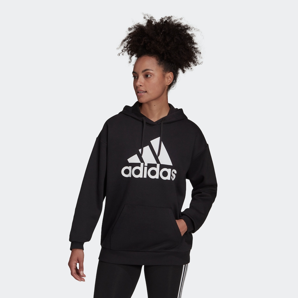 adidas Sportswear Kapuzensweatjacke »ESSENTIALS LOGO BOYFRIEND FLEECE HOODIE«, (1 tlg.)