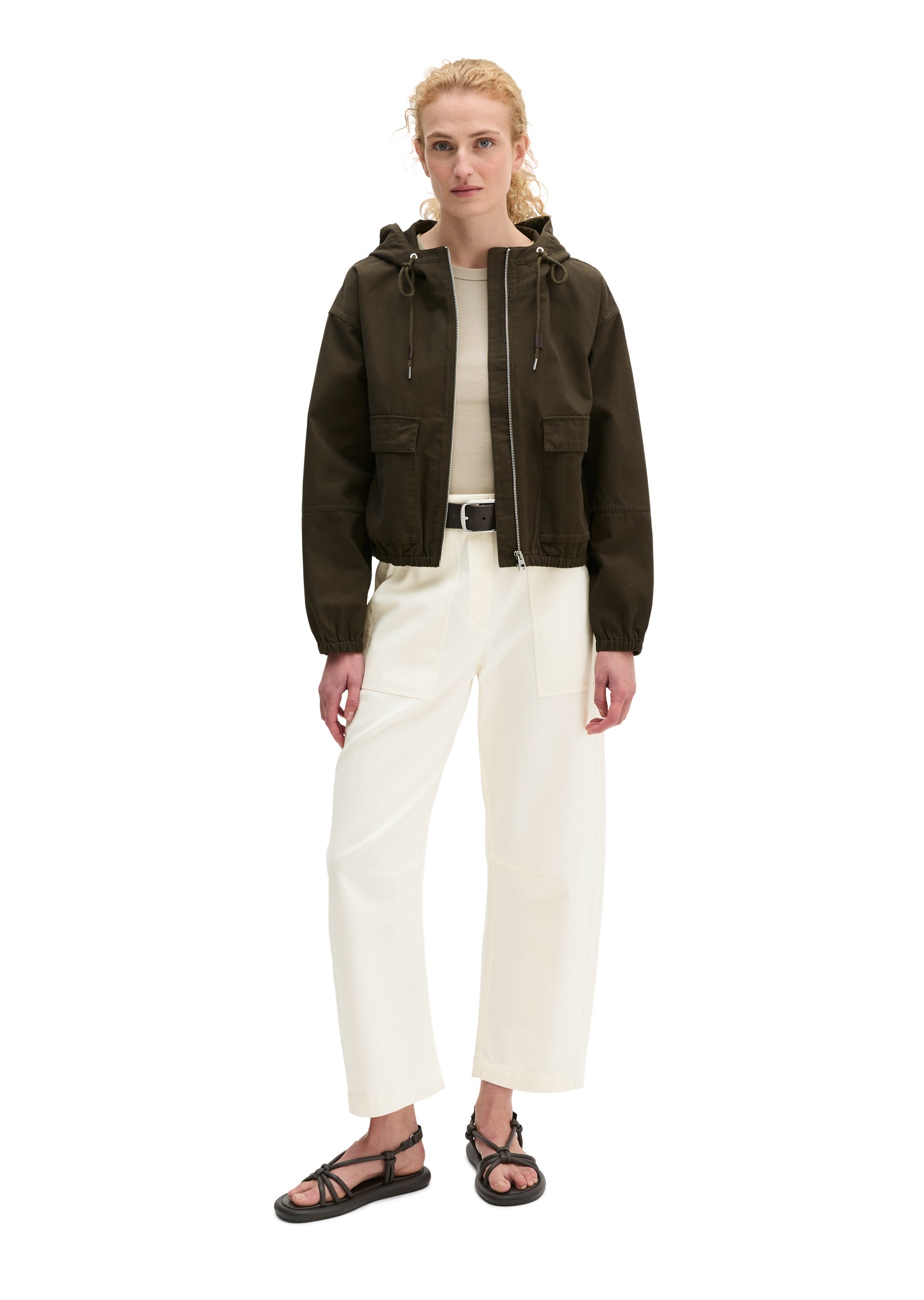Marc O'Polo Outdoorjacke »aus gepeachtem Baumwoll-Canvas«