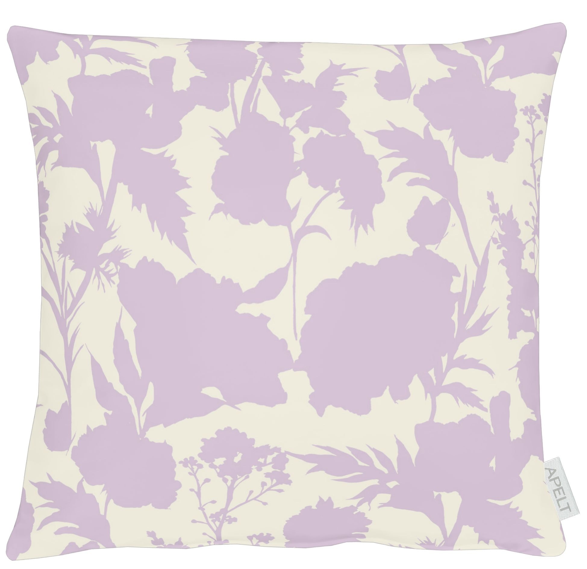 Dekokissen APELT, B:39cm H:10cm L:39cmmauve, bedruckt, Obermaterial: 75% Baumwolle, 25% Polyester. Füllung: 100% Polyester,