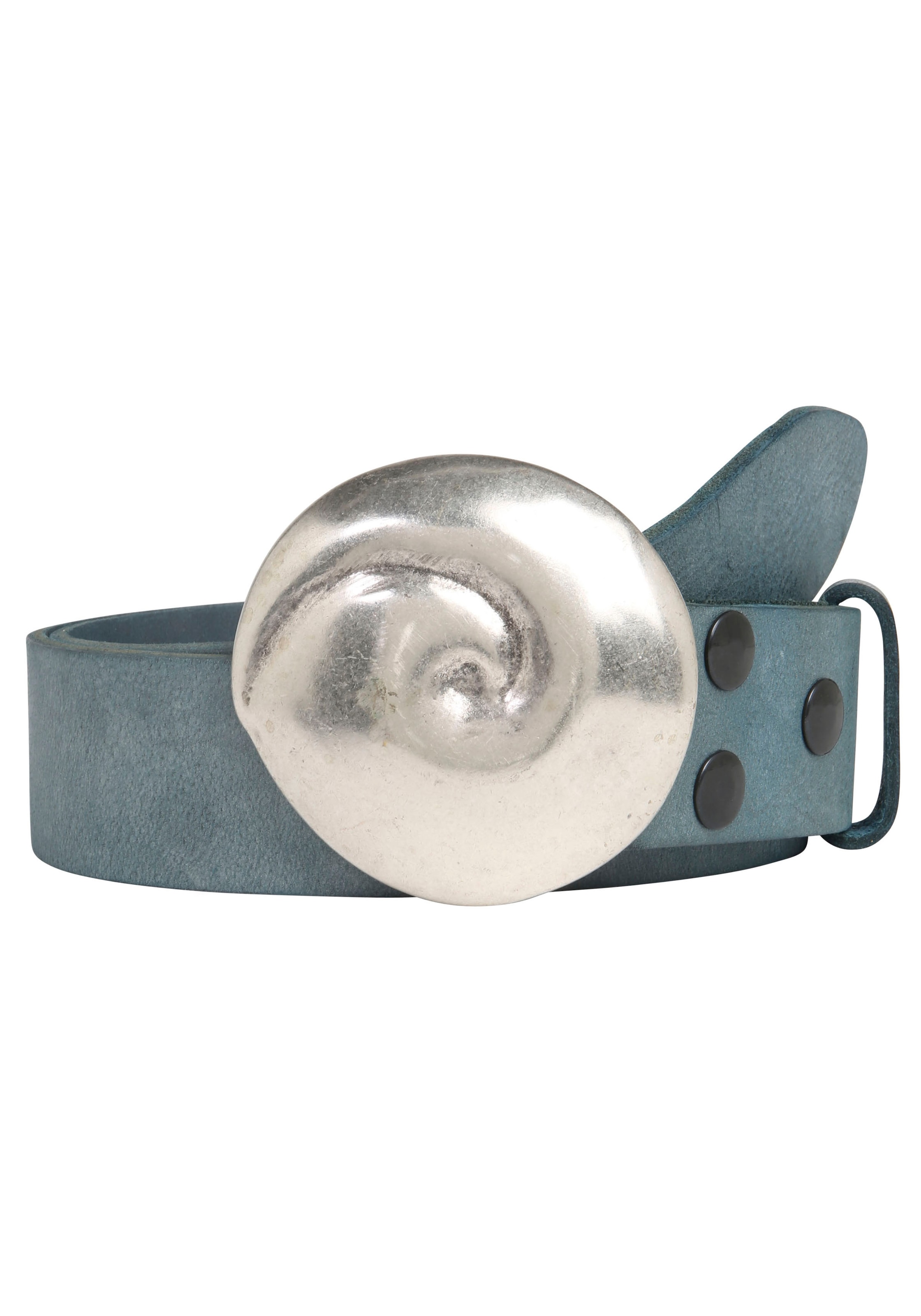 Rettungsring Gürtel Ledergürtel mit austauschbarer Schließe "Muschel Rund S günstig online kaufen