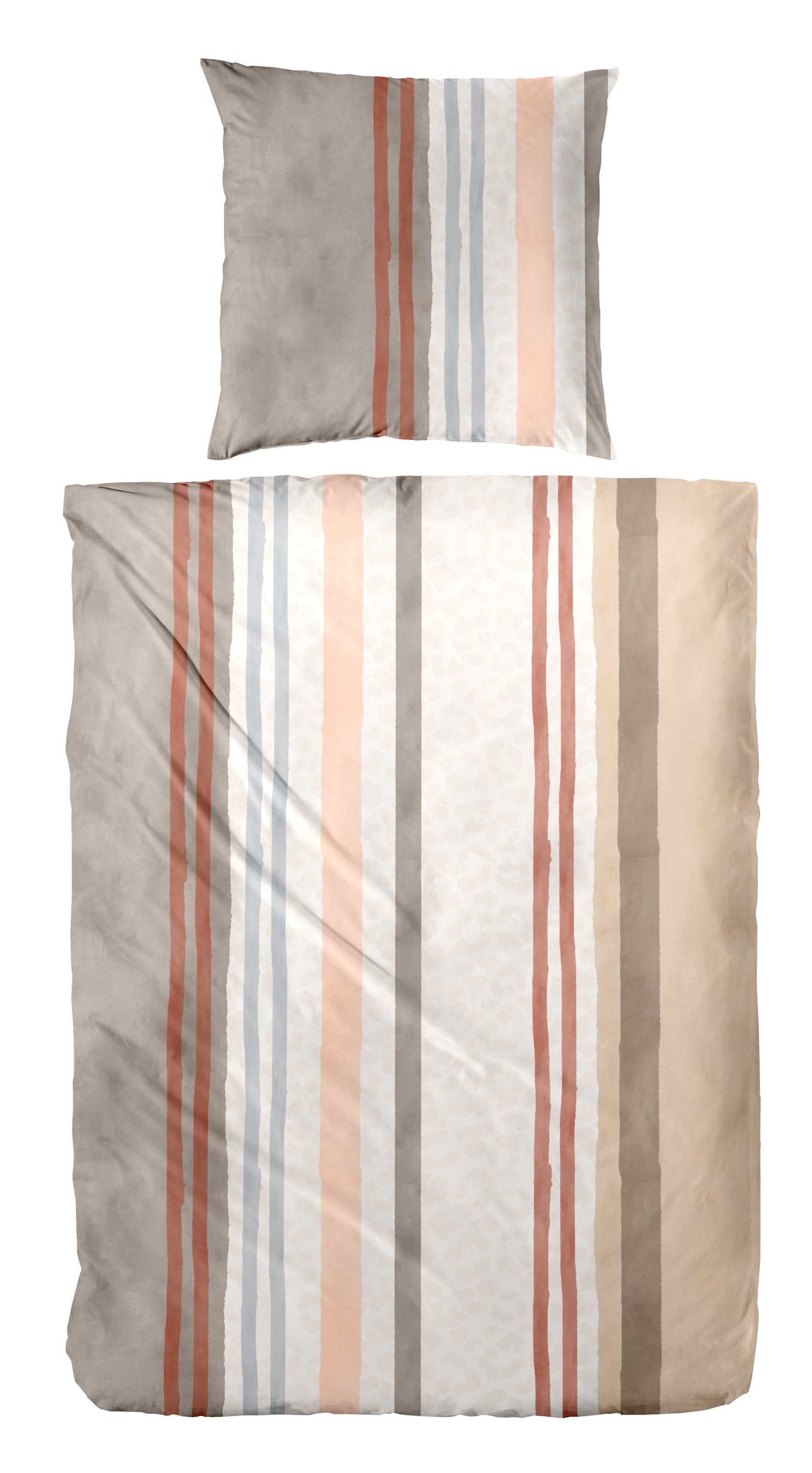 Primera Bettwäsche "Feinbiber-Bettwäsche Leo Stripe" 2 Stk. tlg. mit Leo-St günstig online kaufen