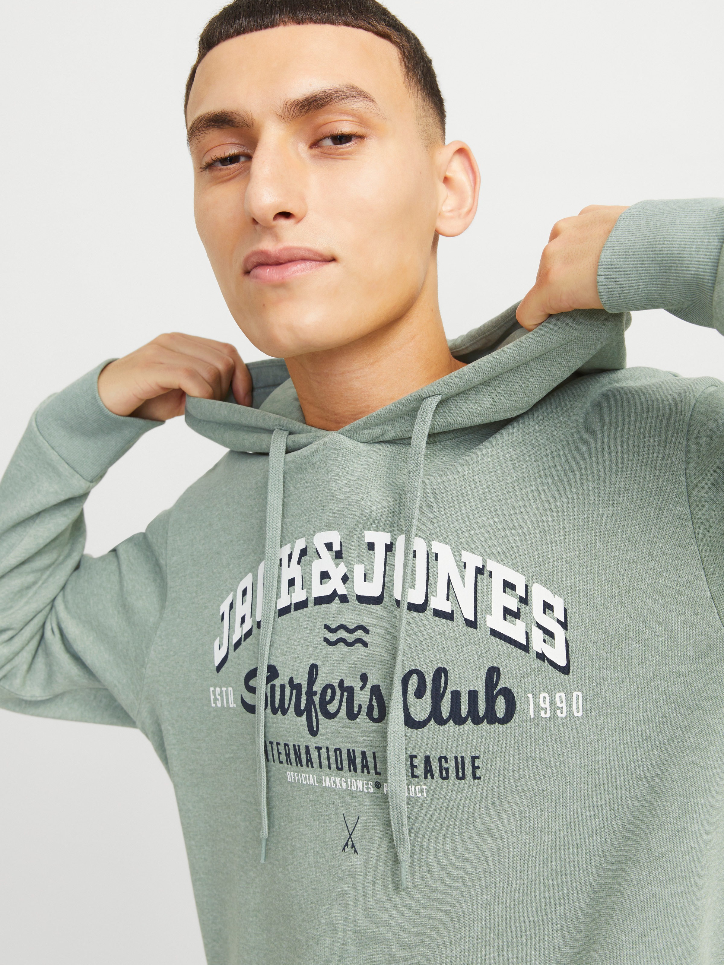 Jack & Jones Kapuzensweatshirt "JJELOGO SWEAT HOOD 2 COL 24/25 NOOS", mit L günstig online kaufen