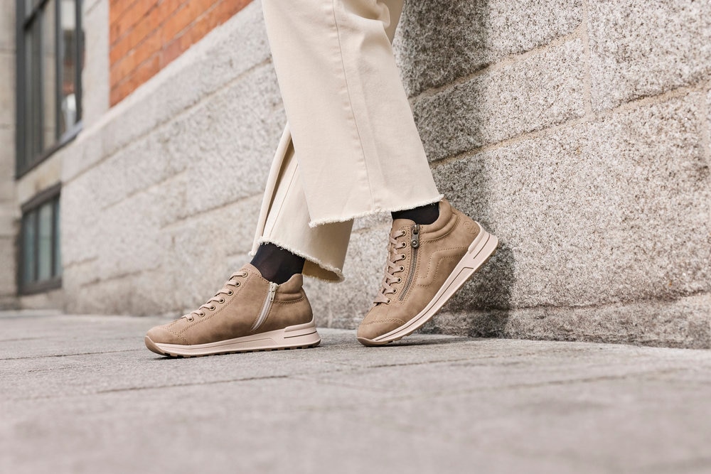 Rieker Sneaker  Freizeitschuh, Halbschuh, Schnürschuh, mit weichem Schaftrand