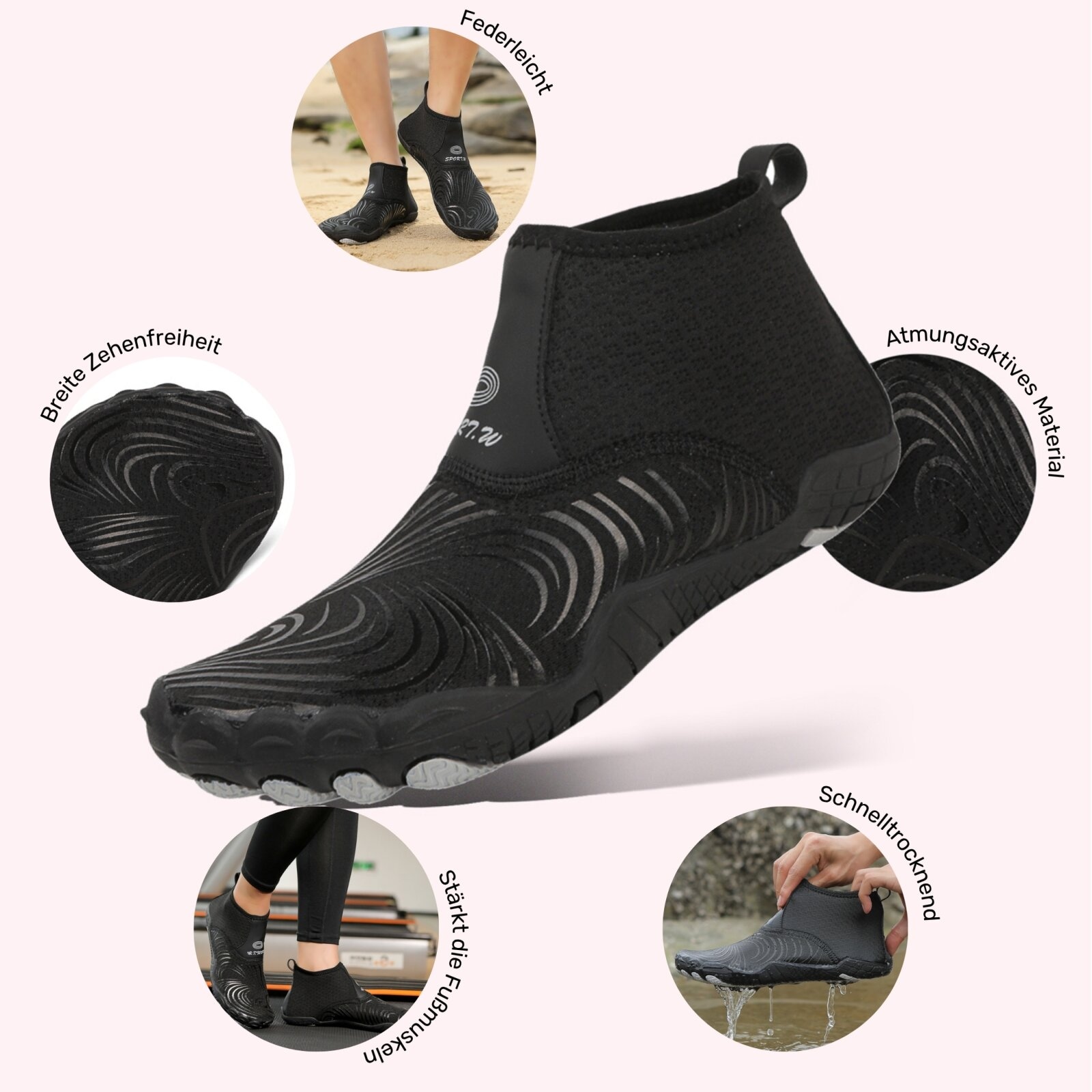 DOTALES Barfußschuh »Gripstep Barfußschuhe Damen & Herren Barfußschuhe«, Minimalschuhe
