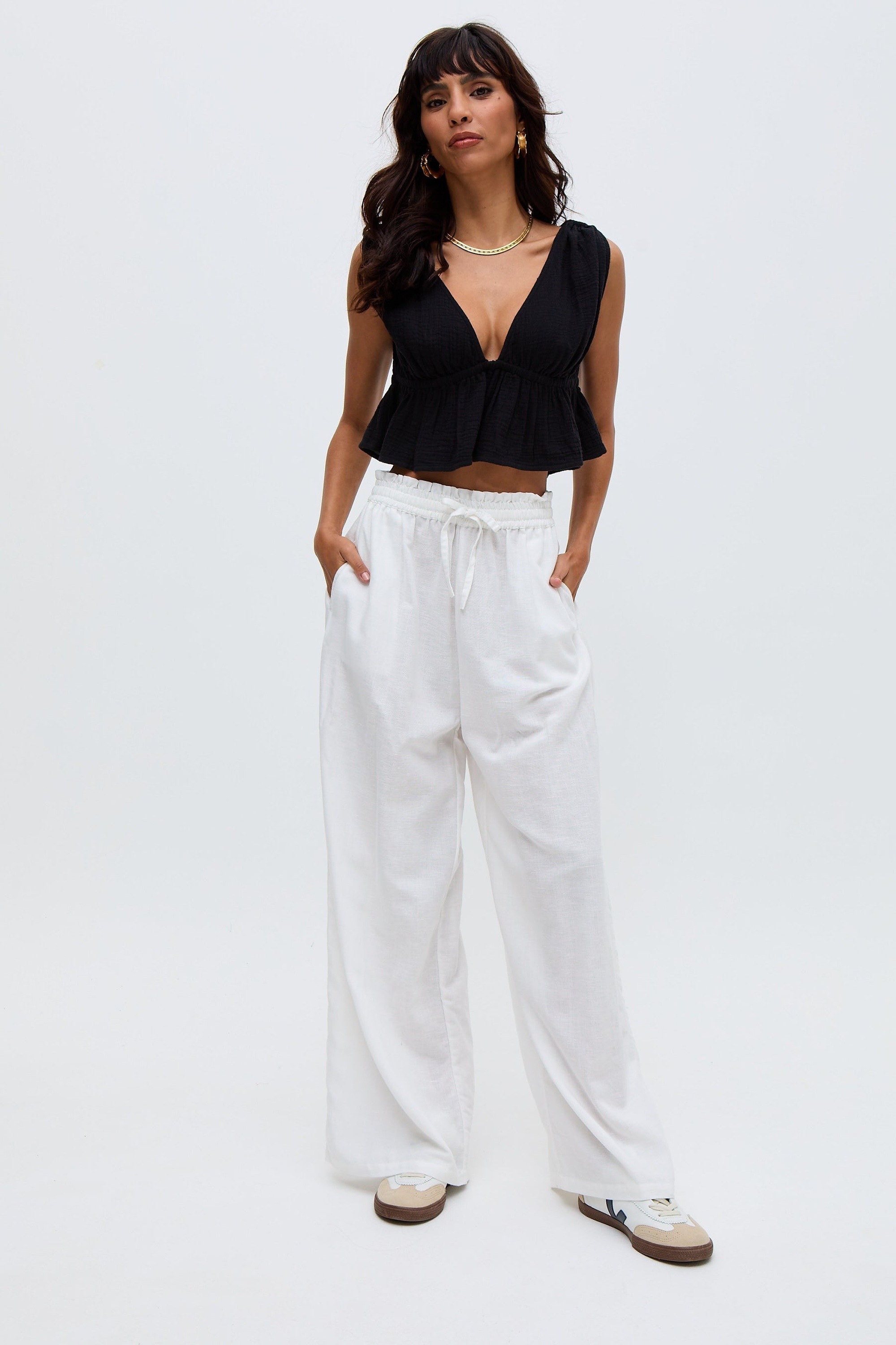 Thumbnail - RAFFYA Jerseyhose "Paulina Wide Leg Trouser Damen"