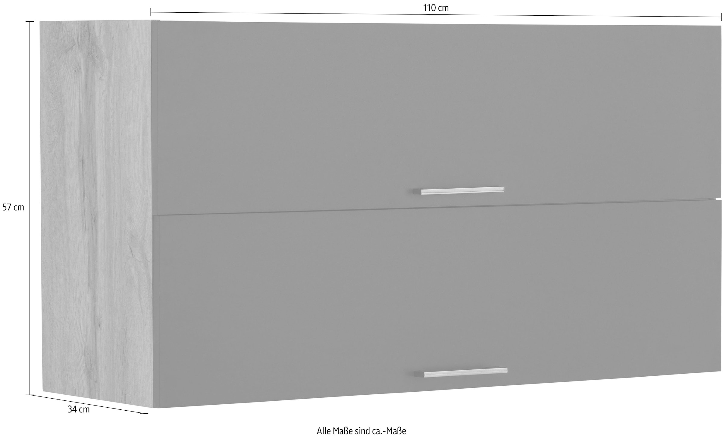 HELD MÖBEL Klapphängeschrank »Colmar«, 110 cm, mit Metallgriff, für viel Stauraum