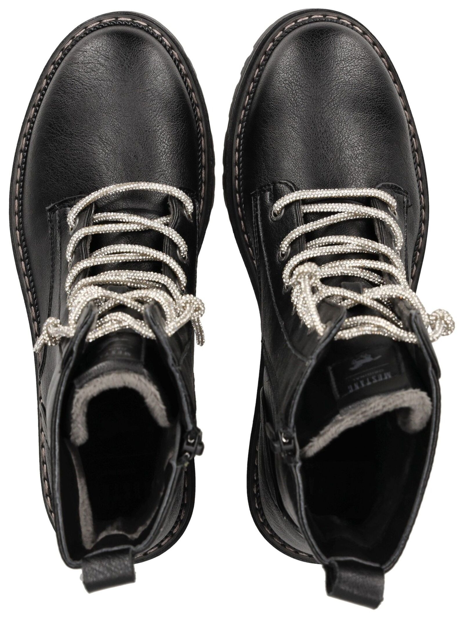 Mustang Shoes Schnürstiefelette »Mustang Shoes Stiefelette Lederimitat«
