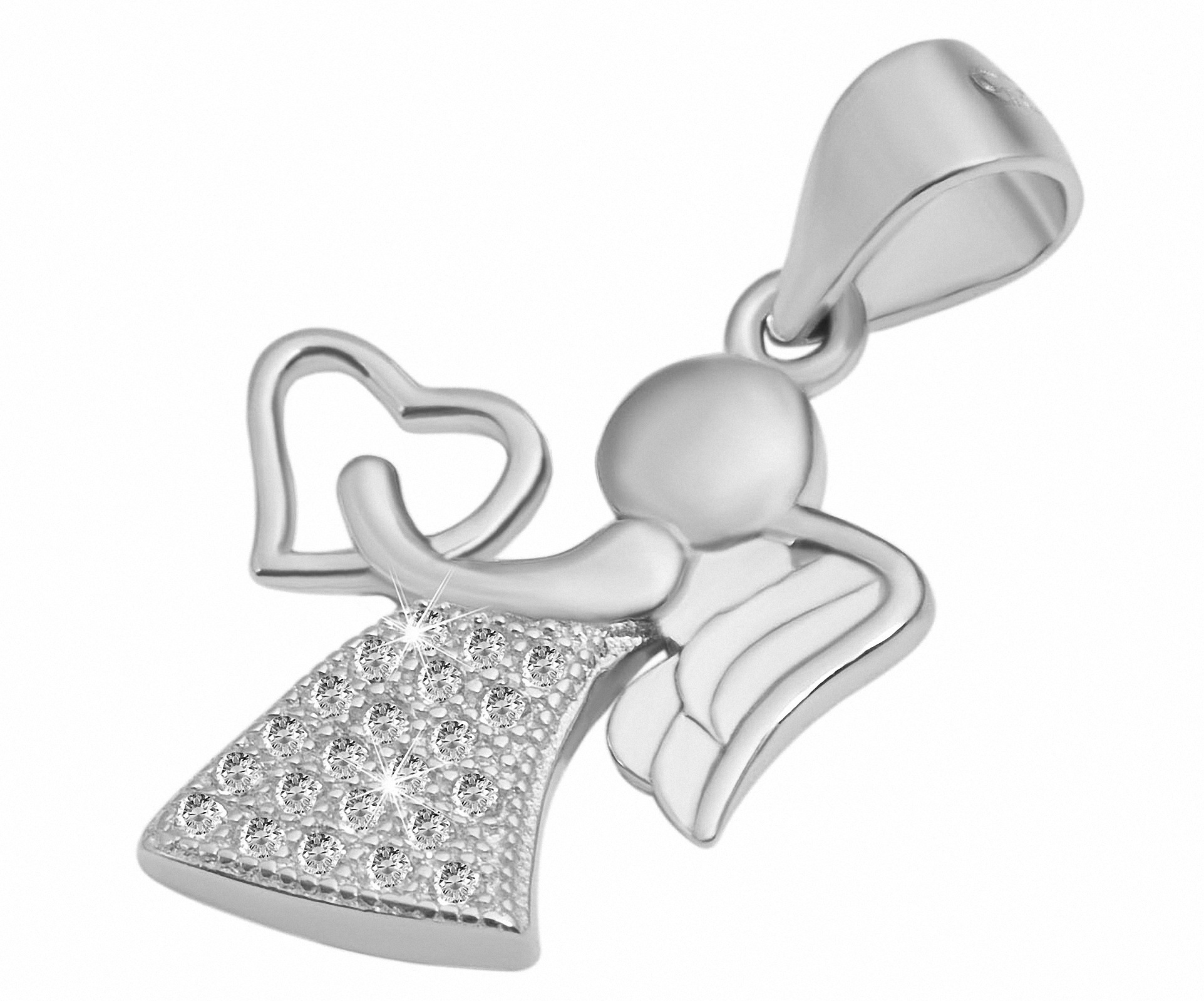 Adelia´s Kettenanhänger »Neuheit 2025 - modischer Engel Anhänger aus 925 Sterling Silber«