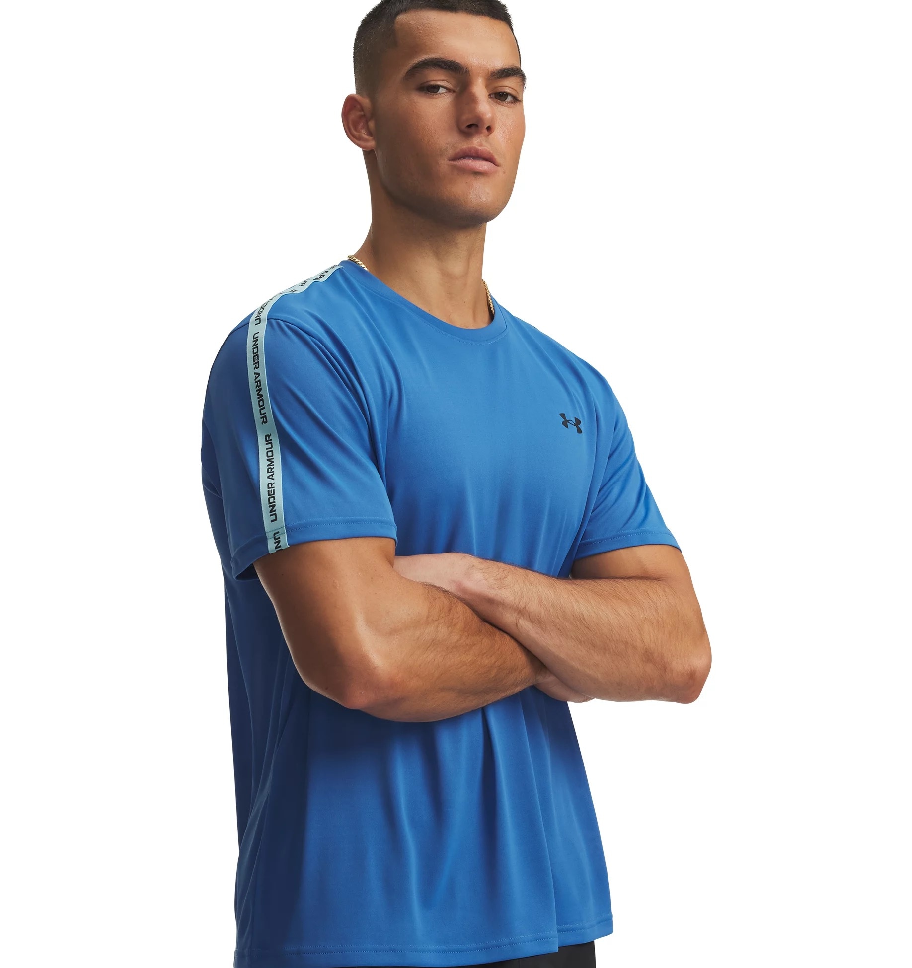 Under Armour Trainingsshirt "UA TECH TAPING SS" schnell trocknendes Polyester, atmungsaktives Material