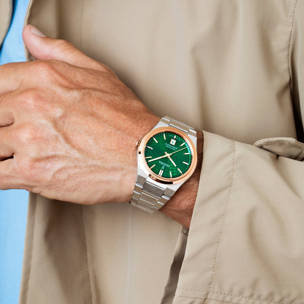Festina Quarzuhr »Rive Collection«, Armbanduhr, Damenuhr, Herrenuhr, Swiss Made, Edelstahlarmband, analog
