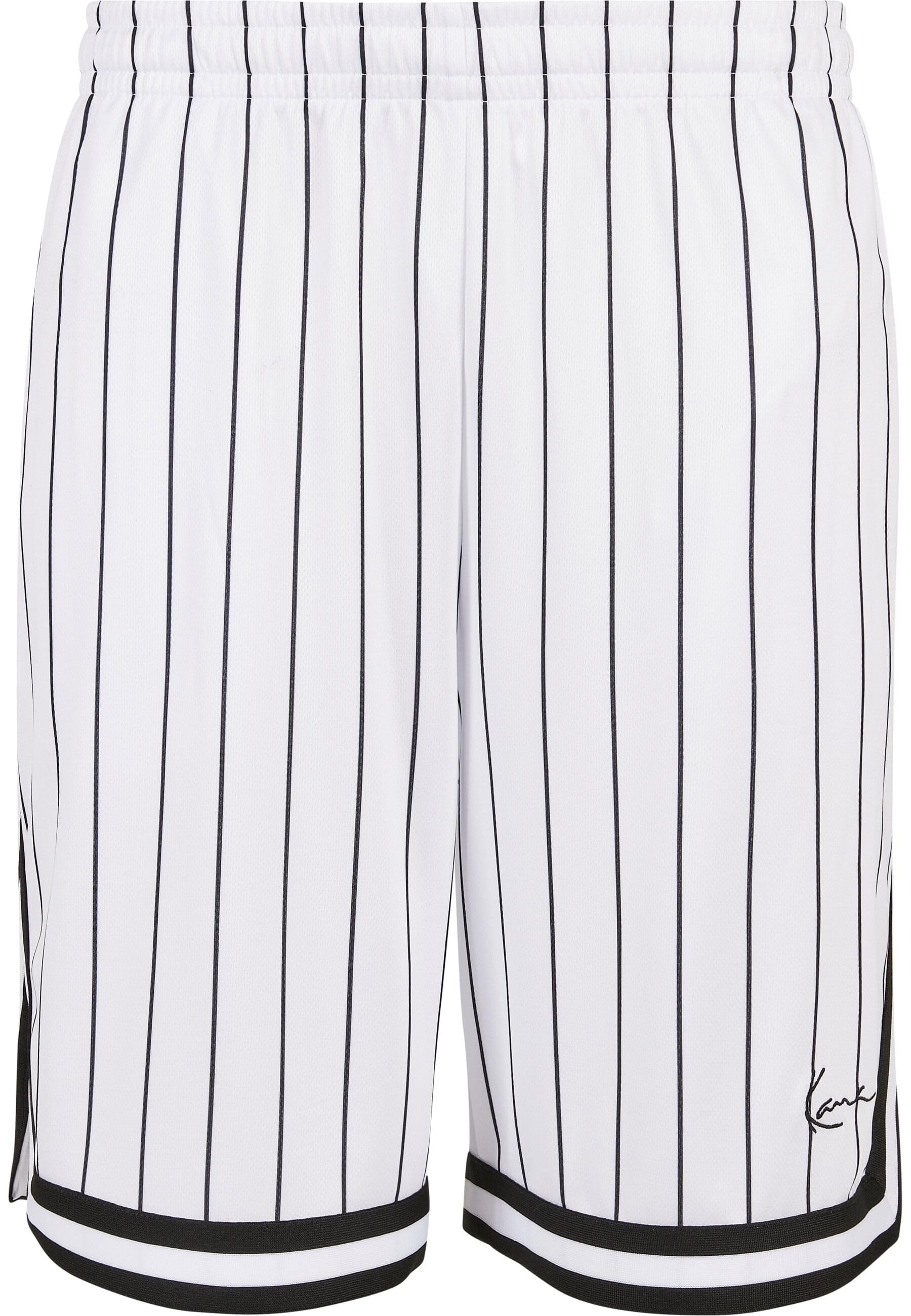 Stoffhose »Karl Kani Herren Small Signature Pinstripe Mesh Shorts«, (1 tlg.)