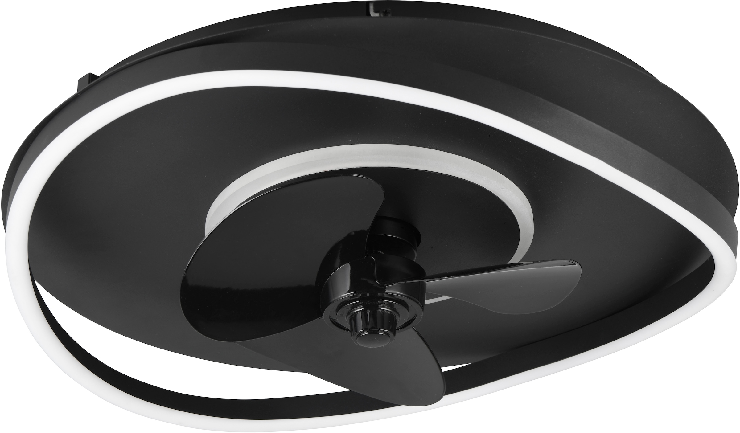 REALITY Leuchten LED Deckenleuchte »SORTLAND Deckenventilator mit Beleuchtung Fernbedienung 3 Stufen Timer«, 1 flammig, Leuchtmittel LED-Board | LED fest integriert, LED Ventilator dimmbar CCT Memory Nachtlicht Sommer- & Winterfunktion