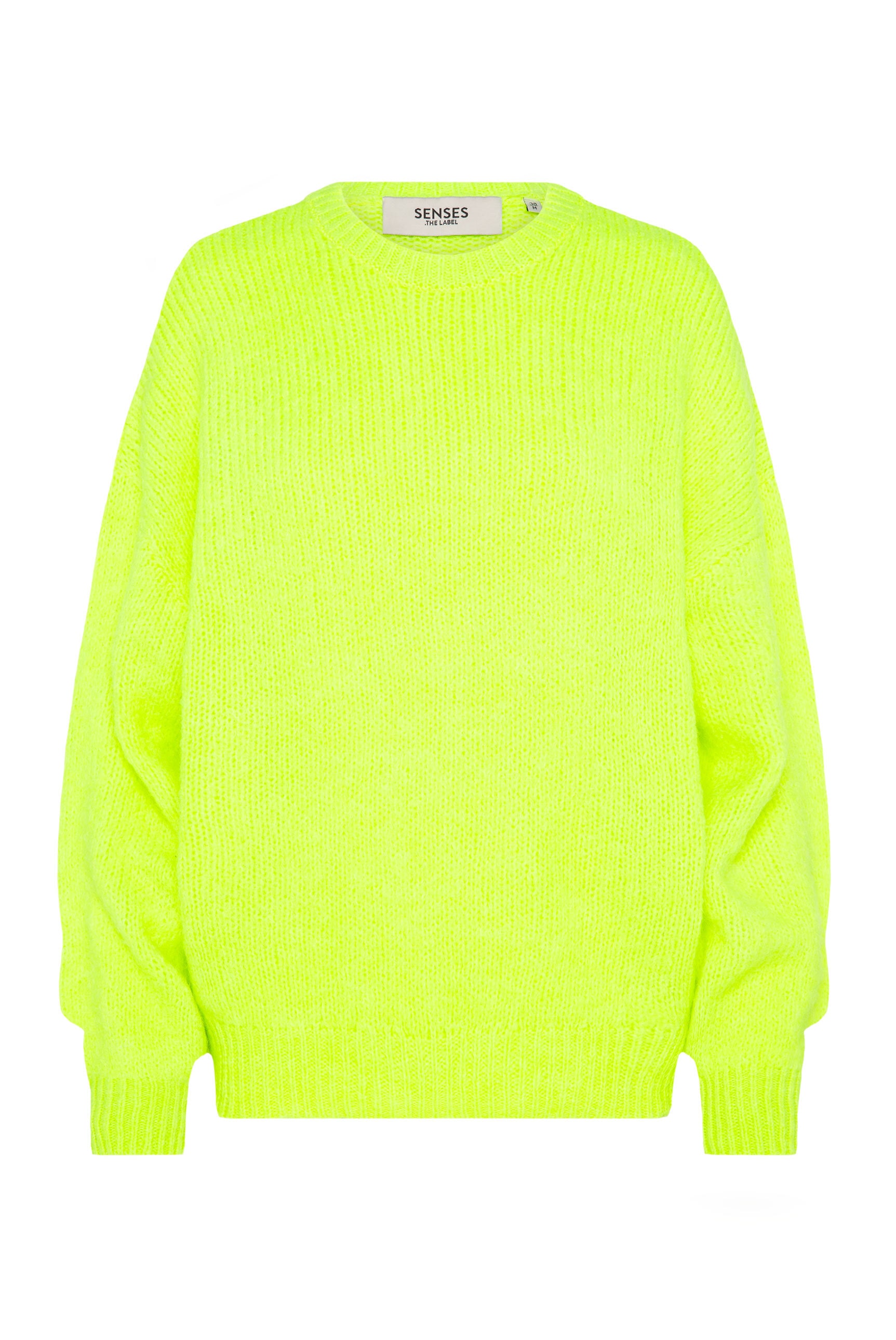 SENSES.THE LABEL Rundhalspullover mit überschnittenen Schultern