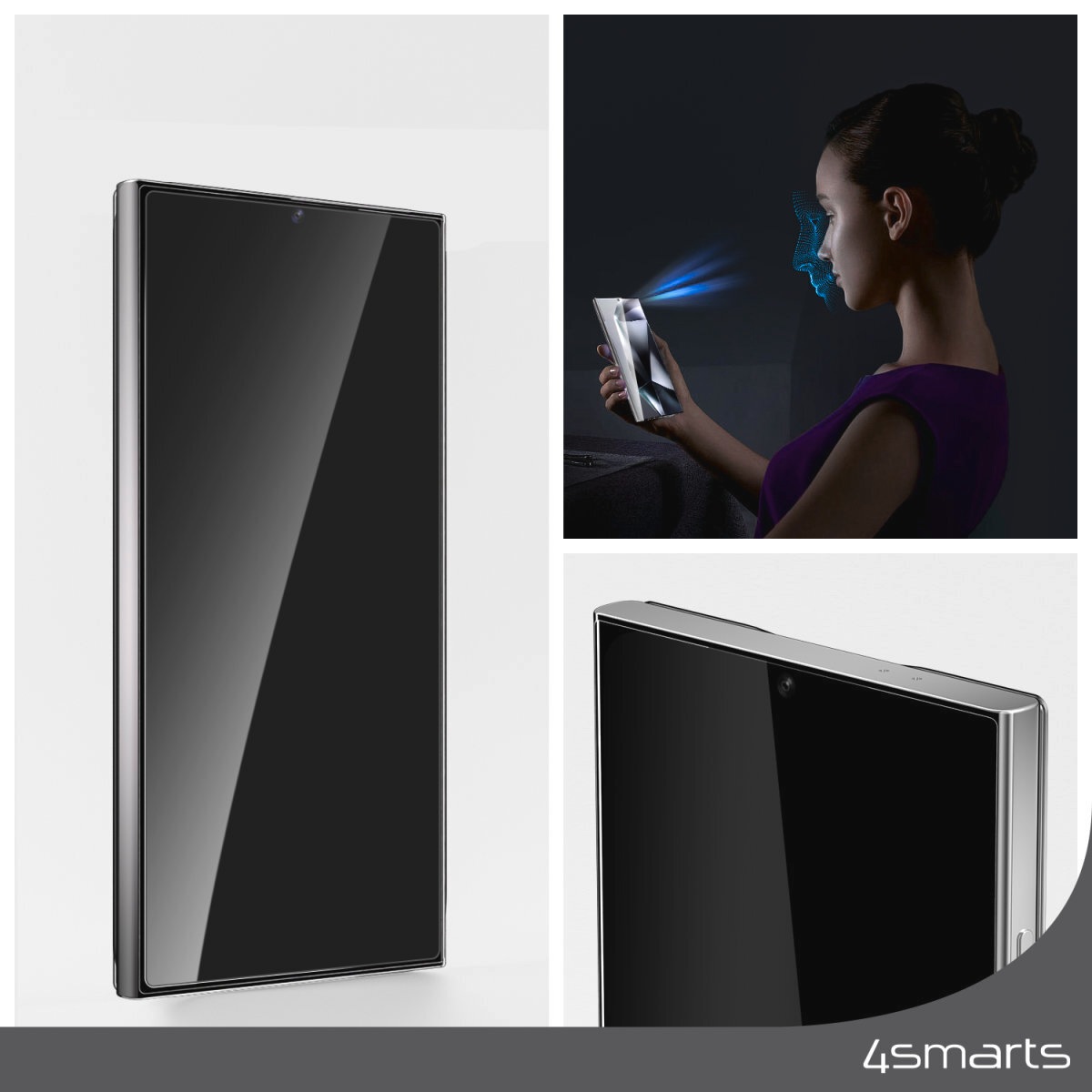 4smarts Displayschutzglas »Second Glass Screen Protector«, für Samsung Galaxy S25 Ultra, Displayschutzfolie, Schutzfolie, Bildschirmschutz, kratz- & stoßfest