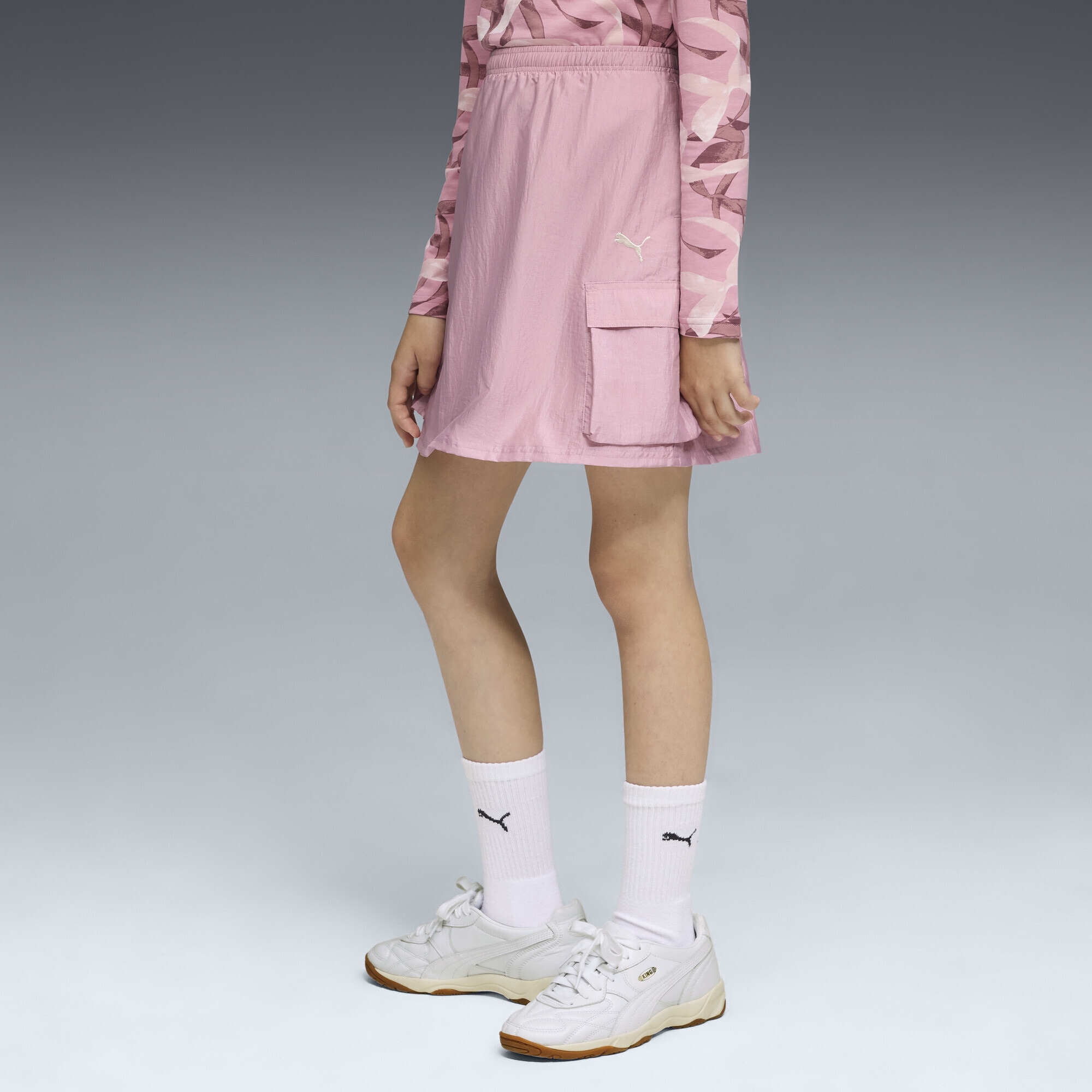 PUMA Jerseyrock »Bowtique Gewebter Midi-Cargorock Mädchen«