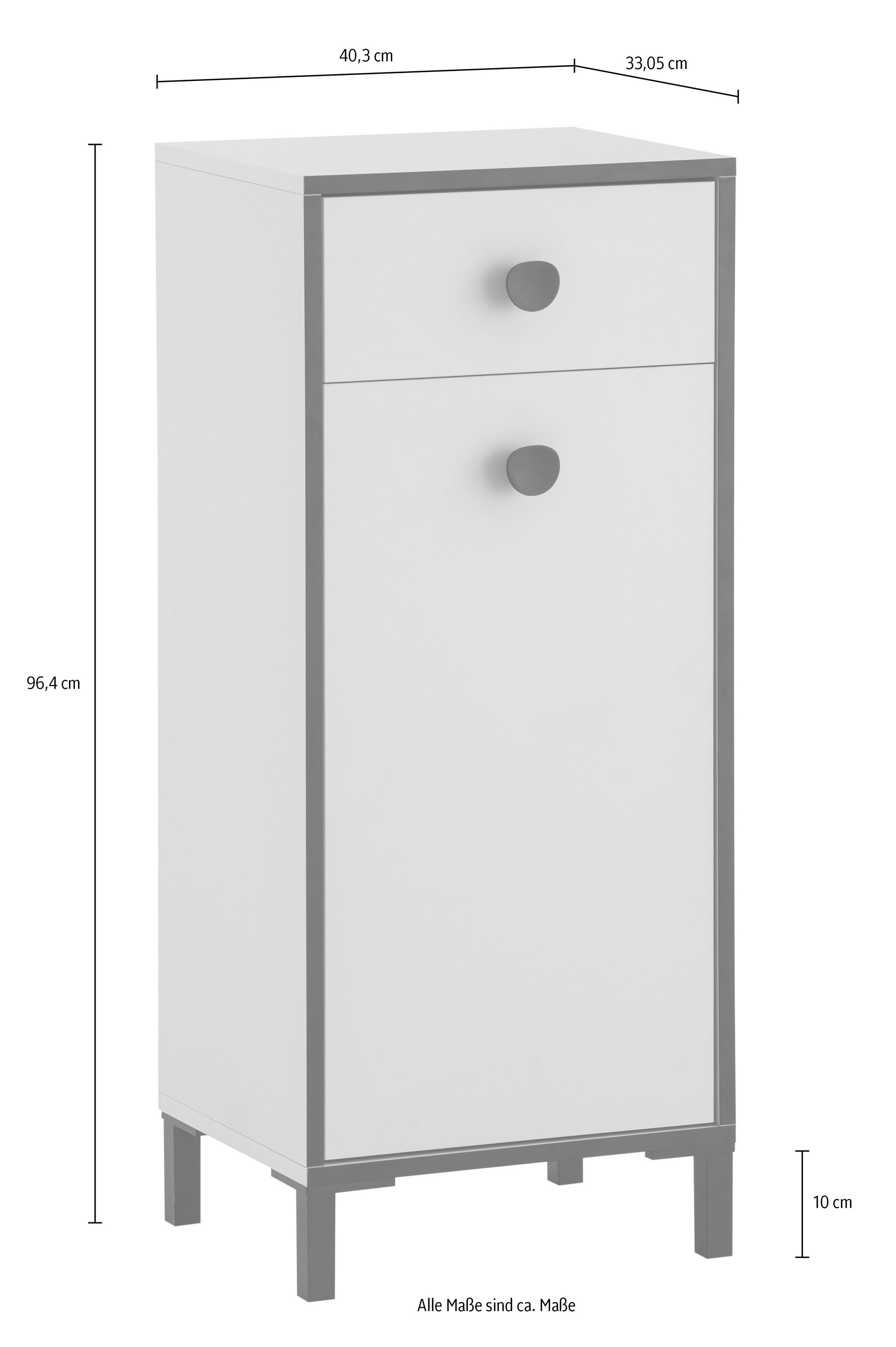 Schildmeyer Highboard »Edda, Breite 40,3 cm, eine Tür & eine Schublade«, Made in Germany