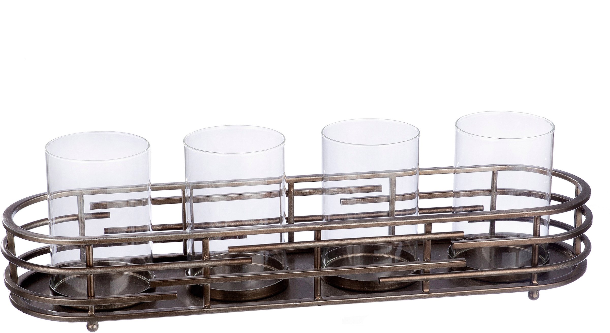 Casablanca by Gilde Windlicht "Kerzenhalter Loft, Breite ca. 58 cm" 4-flamm günstig online kaufen