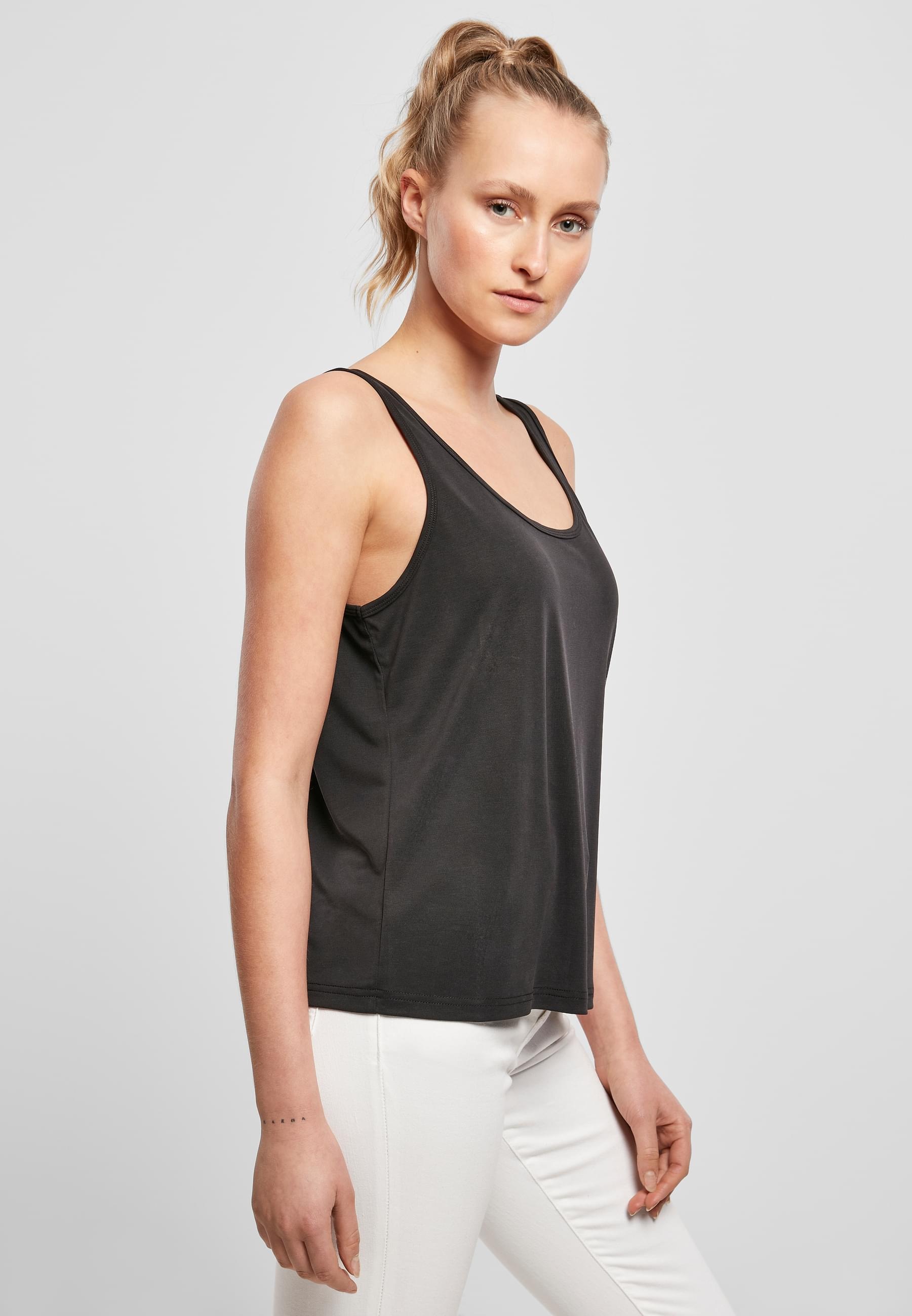 URBAN CLASSICS Muskelshirt »Urban Classics Damen Ladies Modal Loose Top«, (1 tlg.)