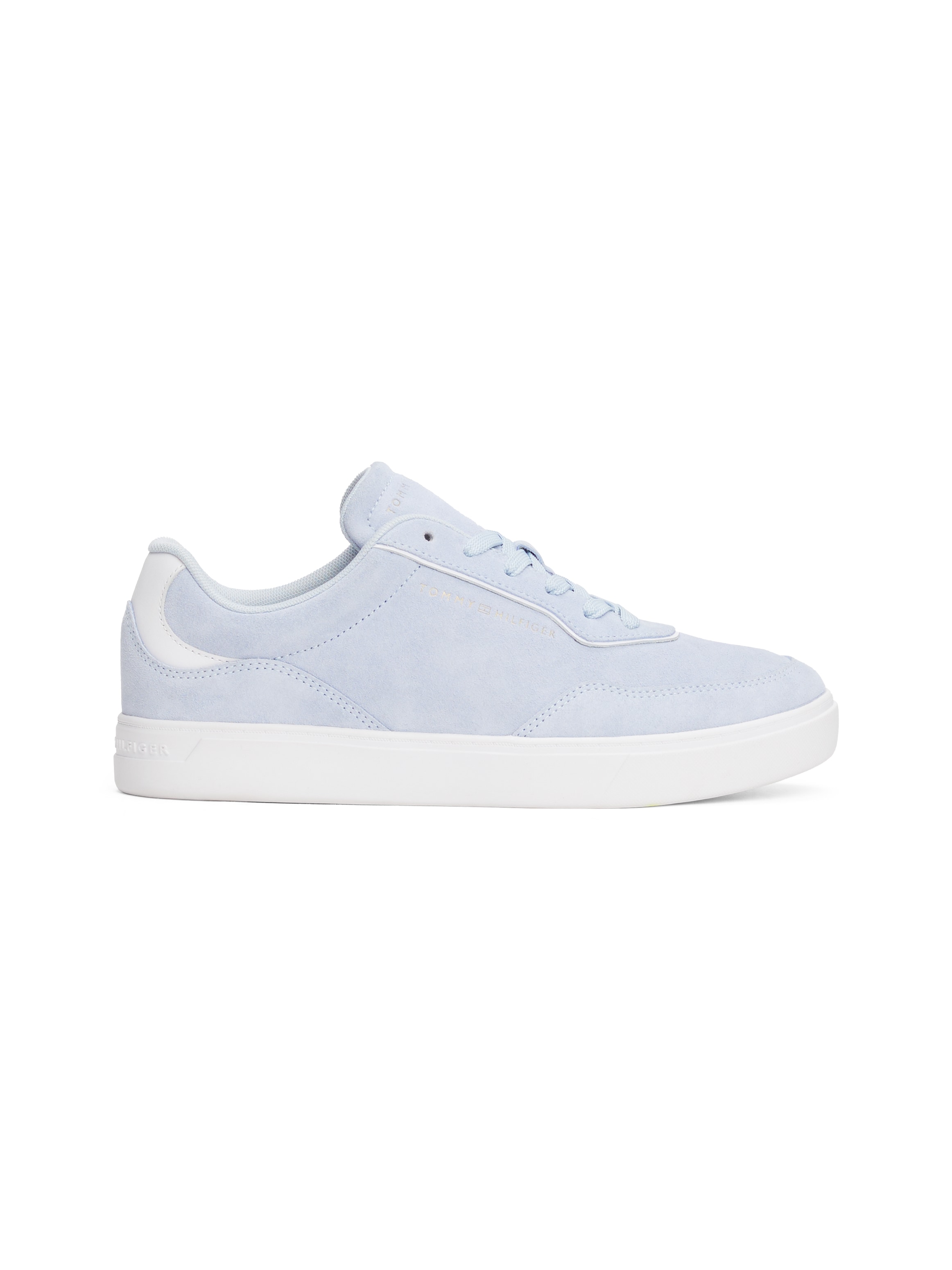 Tommy Hilfiger Plateausneaker »CASUAL SUEDE SNEAKER«, Freizeitschuh, Halbschuh, Schnürer mit weich gepolstertem Schaftrand