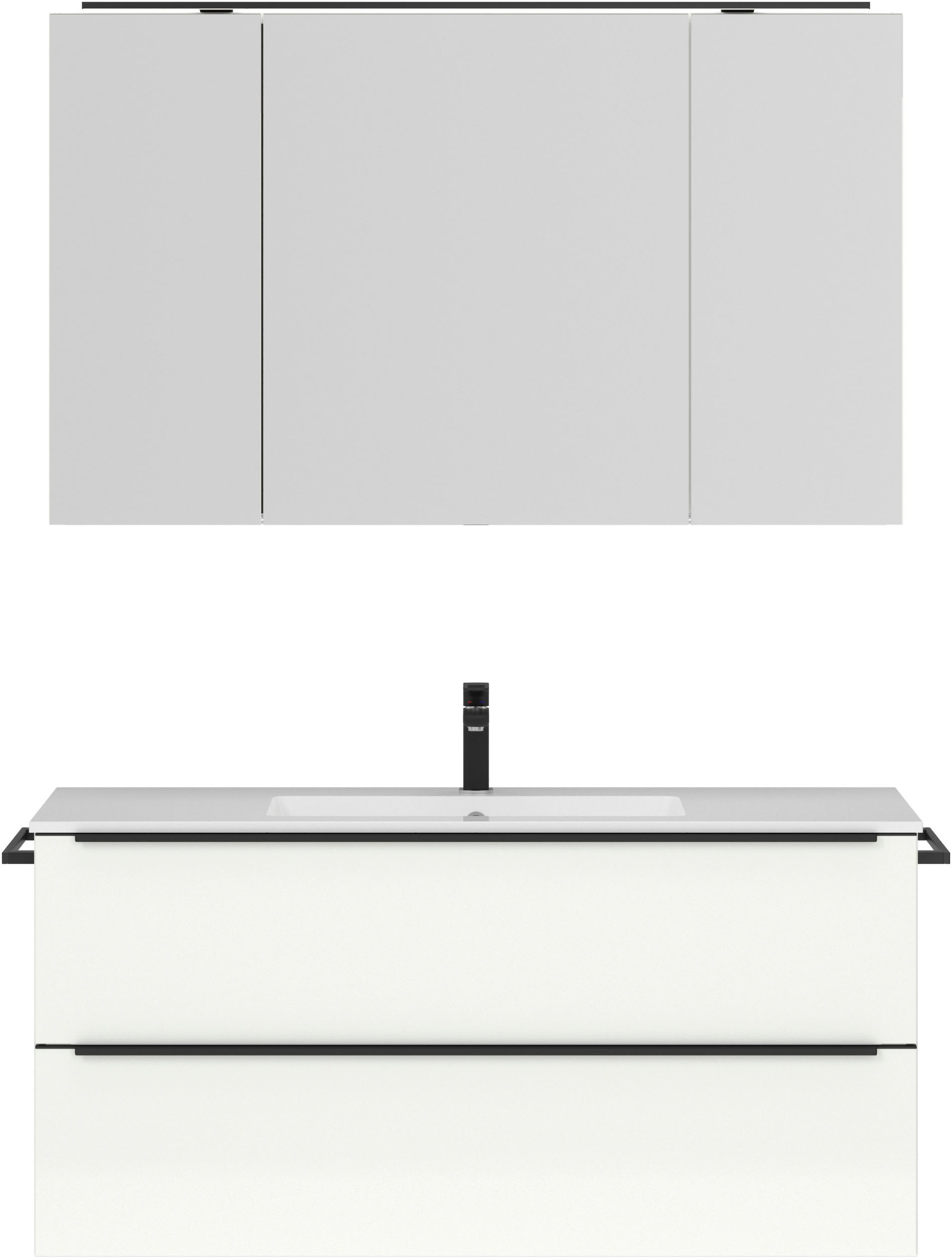 nobilia Badmöbel-Set "Levere" vormontiert, mit Soft-Close, 2 Stk. tlg. günstig online kaufen