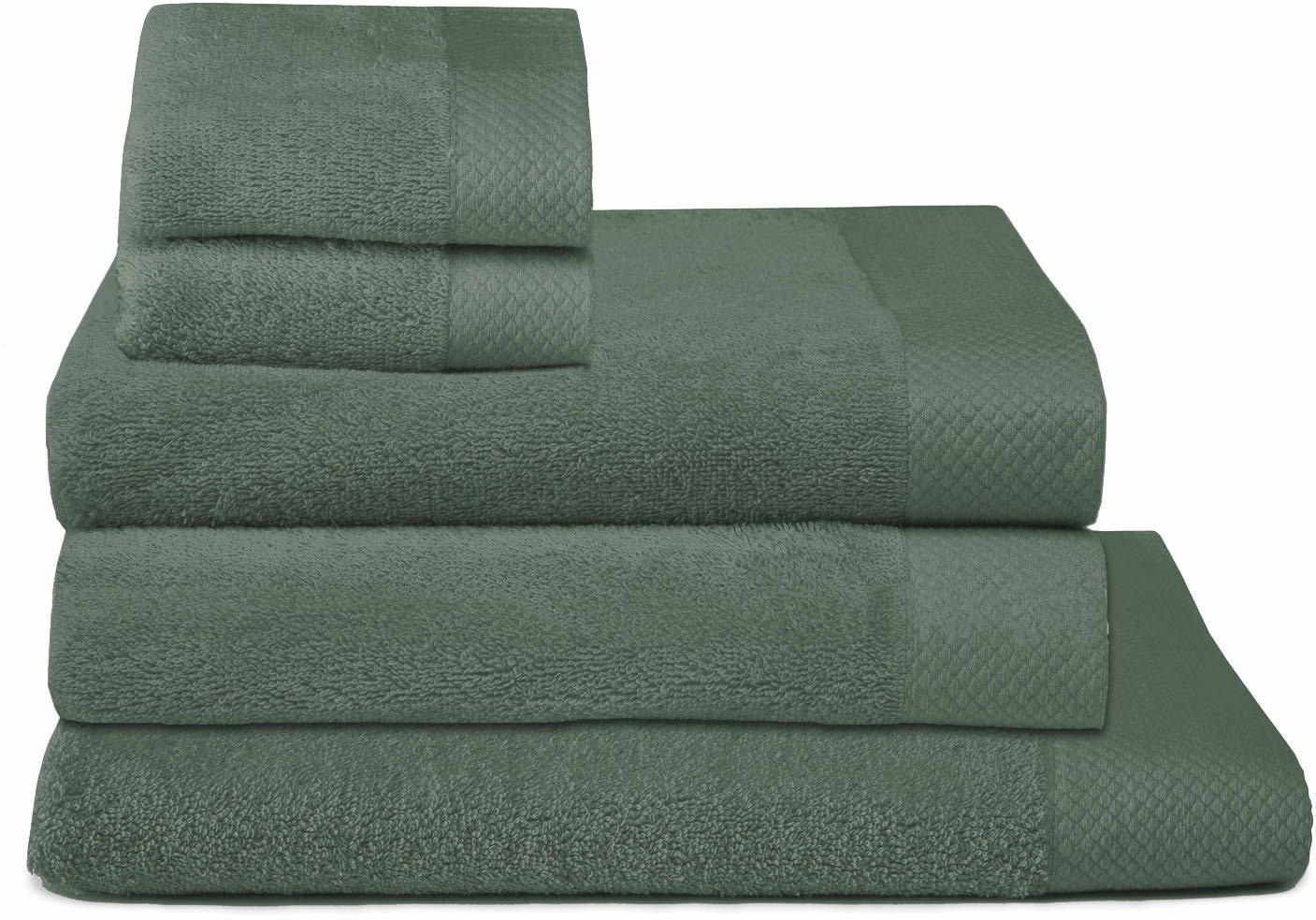 Seahorse Handtuch Set "Seahorse Pure" Set 5 Stk. Walkfrottee 100% superweic günstig online kaufen