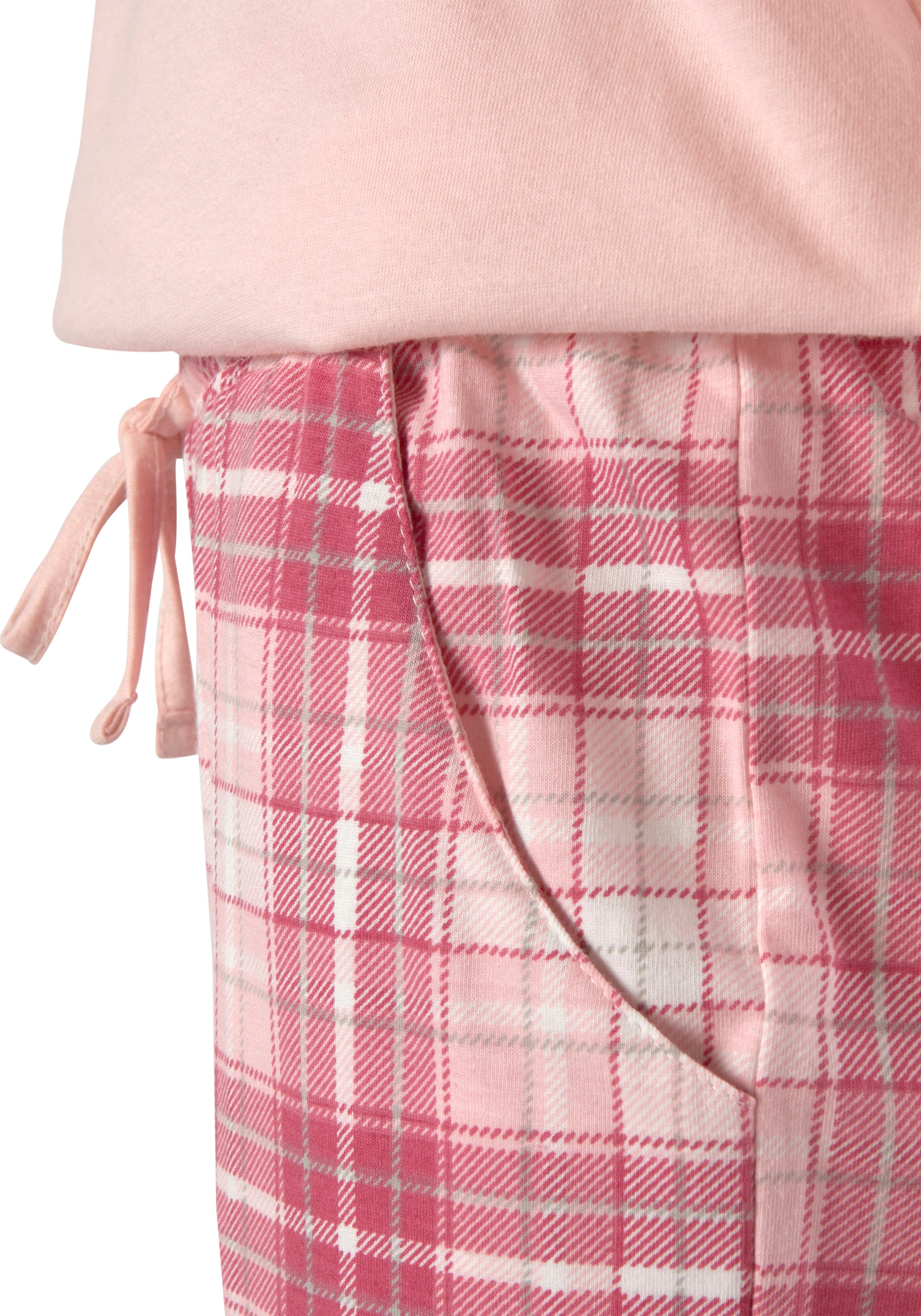 Vivance Dreams Pyjama, (Packung, 4 tlg., 2 Stück), mit Karo- und  Blumendruck im Doppelpack online bestellen | BAUR