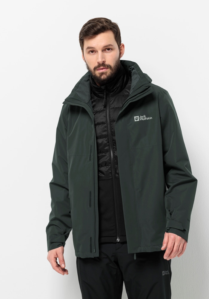 Jack Wolfskin 3-in-1-Funktionsjacke »LUNTAL 3IN1 JKT M«, mit Kapuze