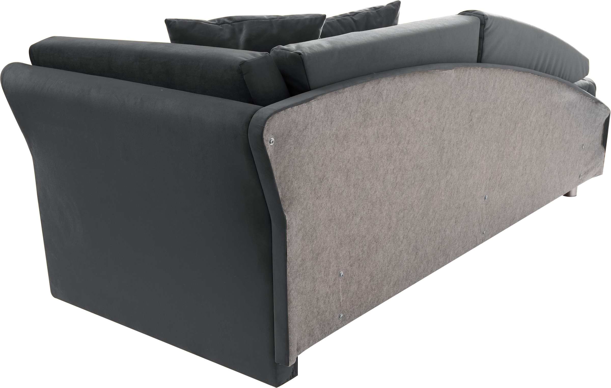 ADA trendline Schlafsofa »Lindsay«, Bettkasten, Zierkissen-Set aus: 2 Stk. 40x40cm, 1 Stk. 30x30cm