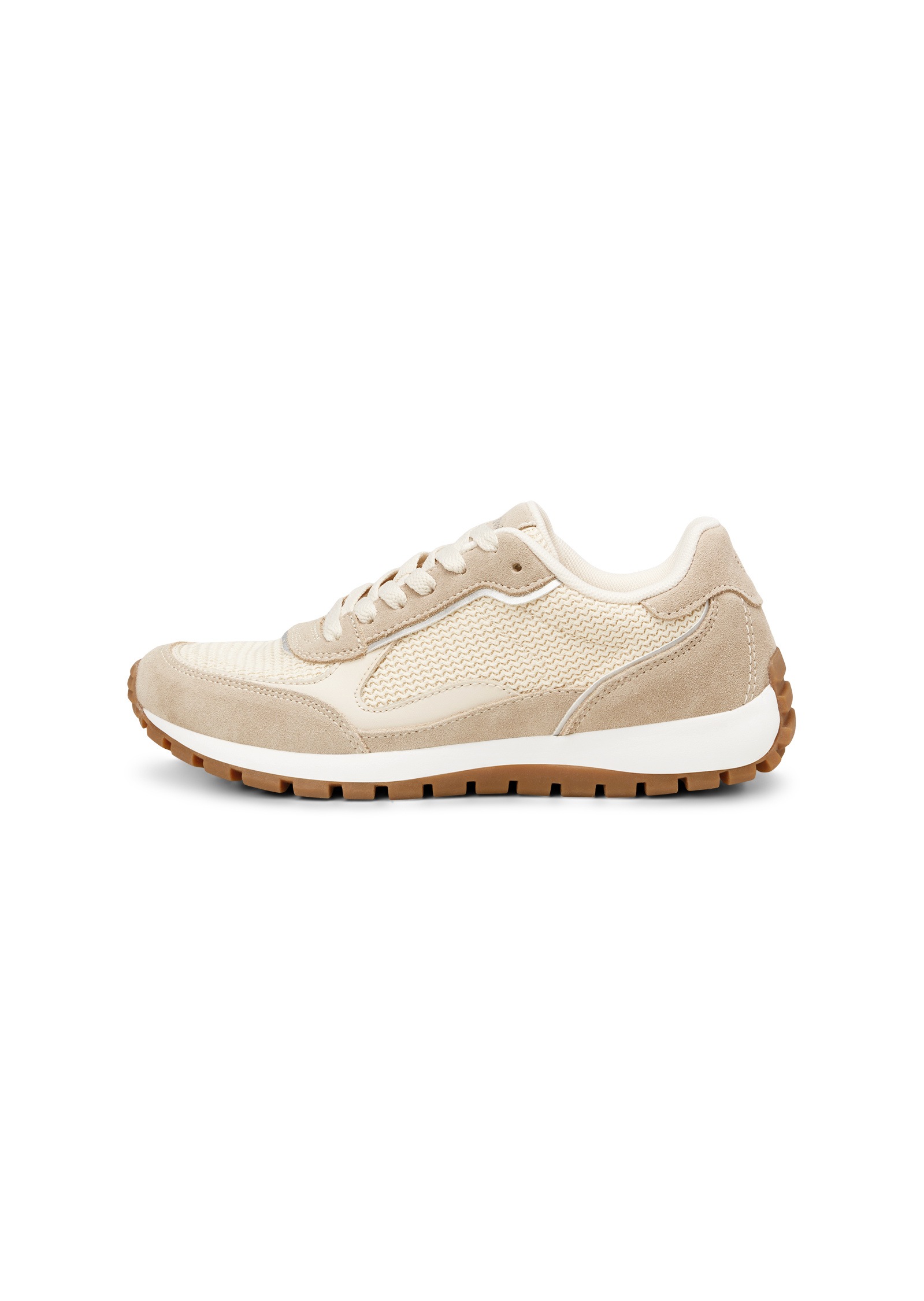 Marc O'Polo Sneaker »aus Rindleder mit Strickeinsatz«