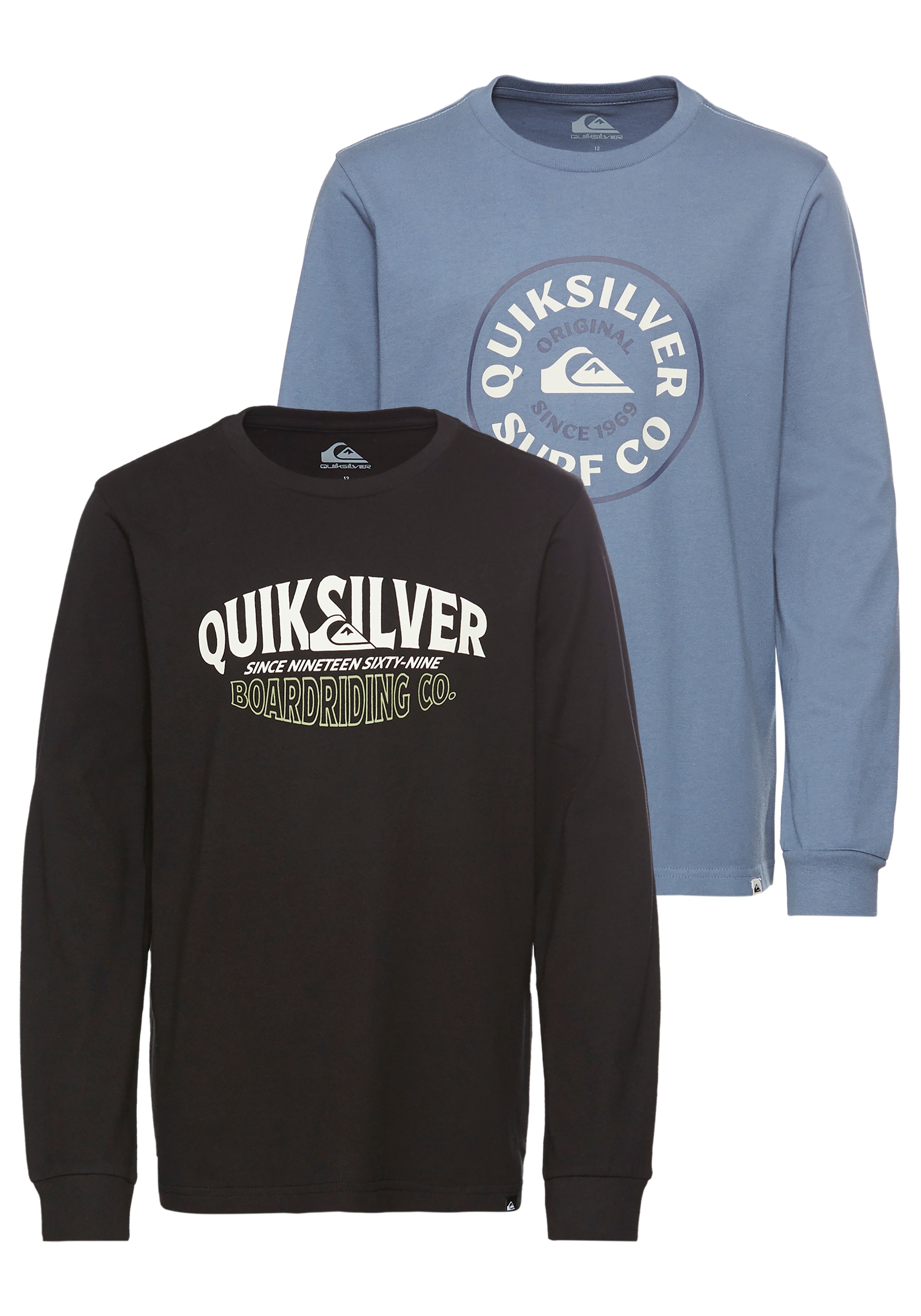 QUIKSILVER Jungen Langarmshirt "RUGGED AROUND LS PACK YOUTH", schwarz, Gr. 16, Obermaterial: 100% Baumwolle, Shirts