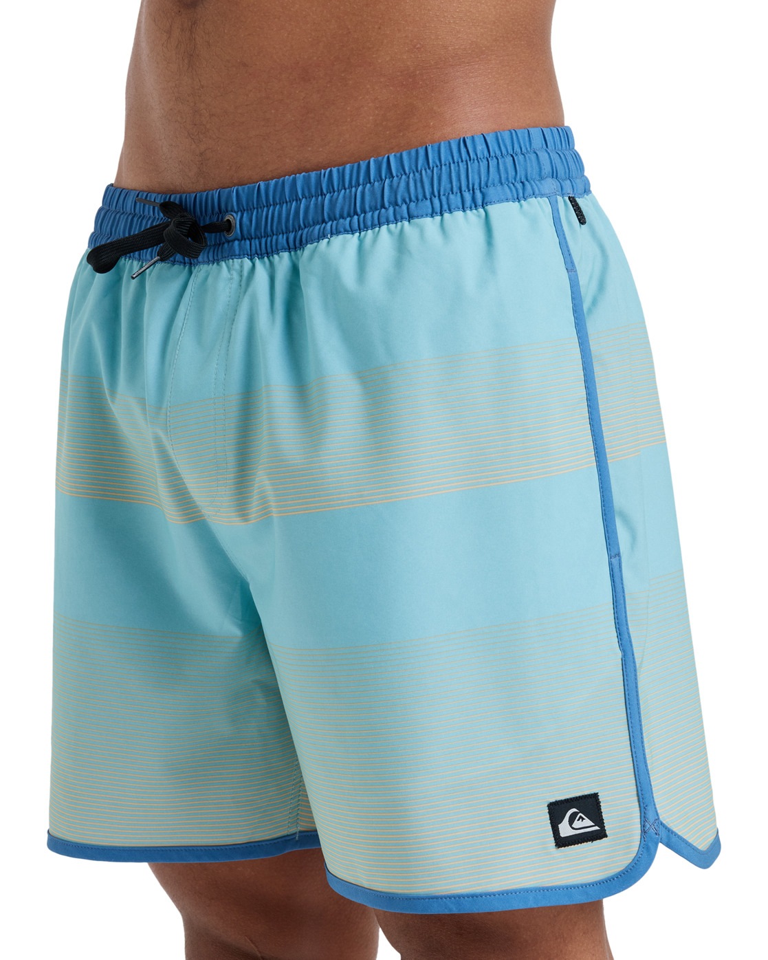 Quiksilver Short de bain homme Surfsilk Scallop Volley 16 bleu clair   S 3
