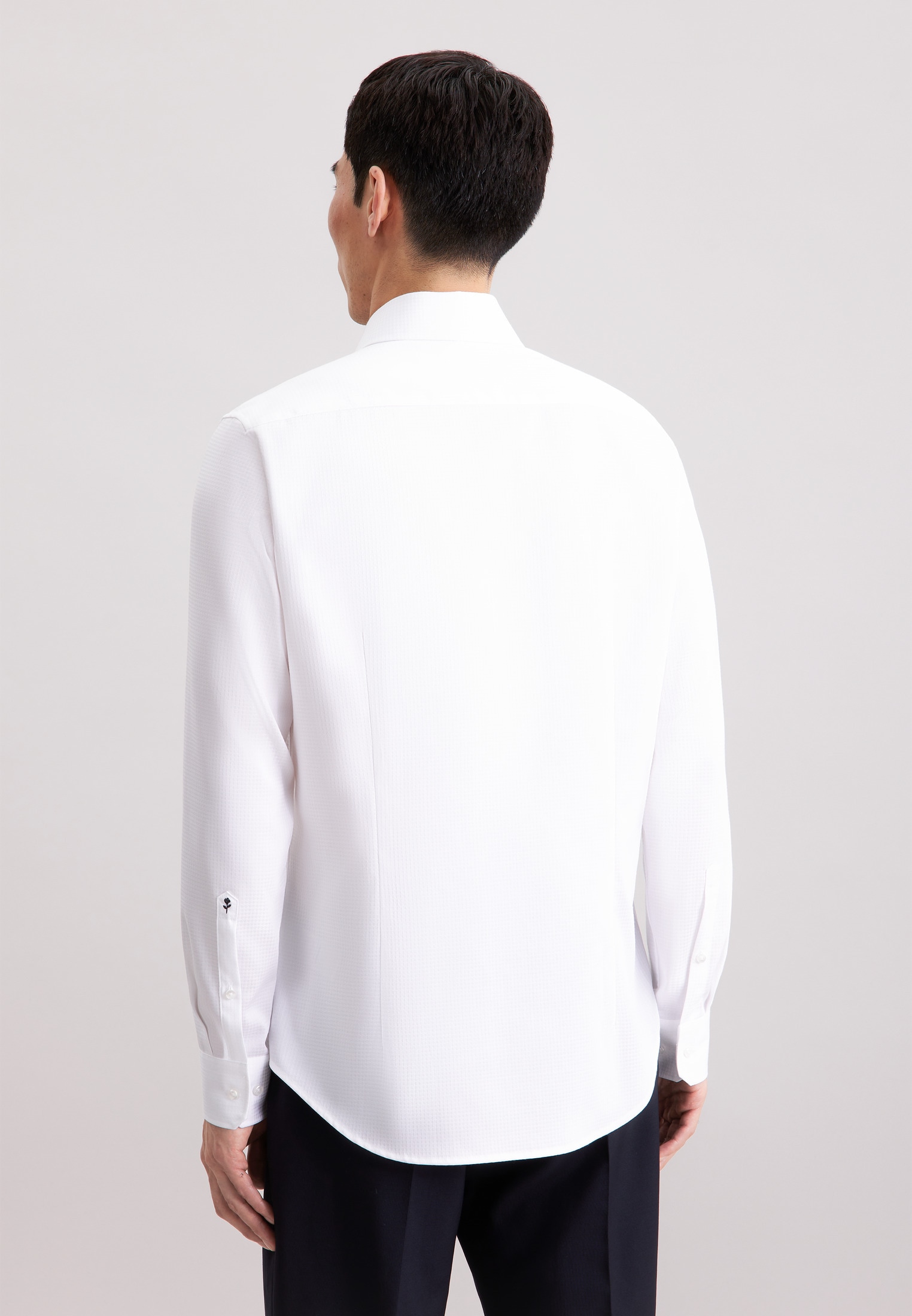 seidensticker Businesshemd »Schwarze Rose« Shaped 1/1 Kentkragen Pepita