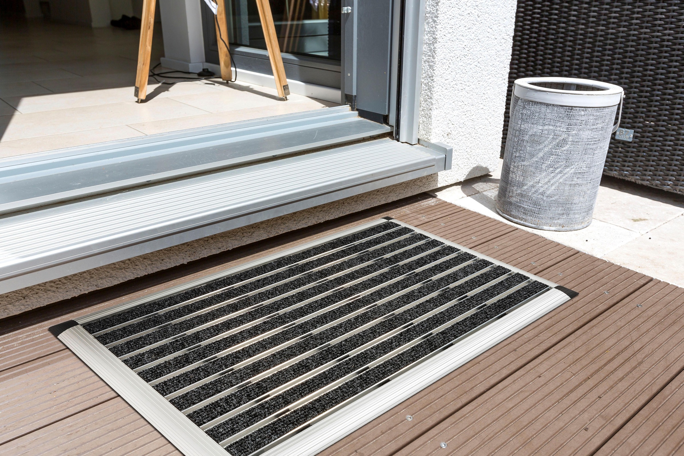 Fußmatte ASTRA "Alu-Türmatte Excellence Mat" Gr. 15, grau (anthrazit), B:45cm H:14mm L:75cm, Kunstfaser, Teppiche, Fußmatte, Schmutzfangmatte, In- und Outdoor geeignet 3