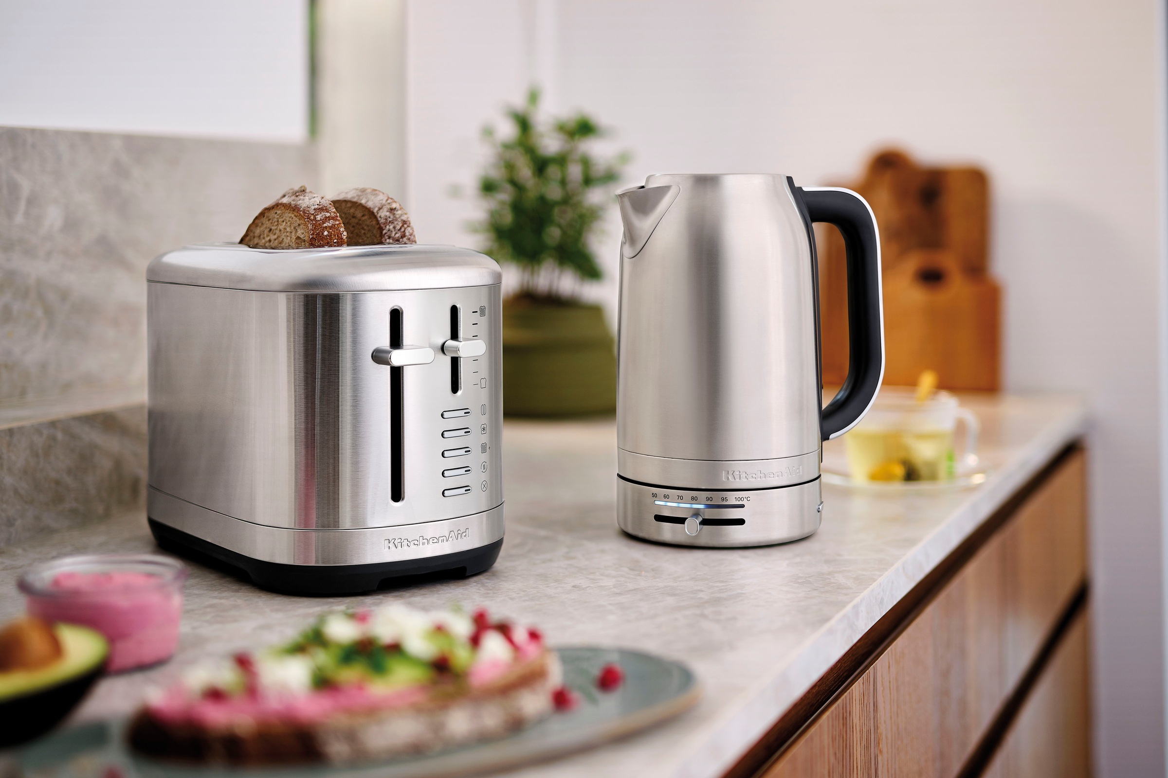 KitchenAid Toaster »5KMT2109ESX edelstahl«, 2 Schlitze, 980 W