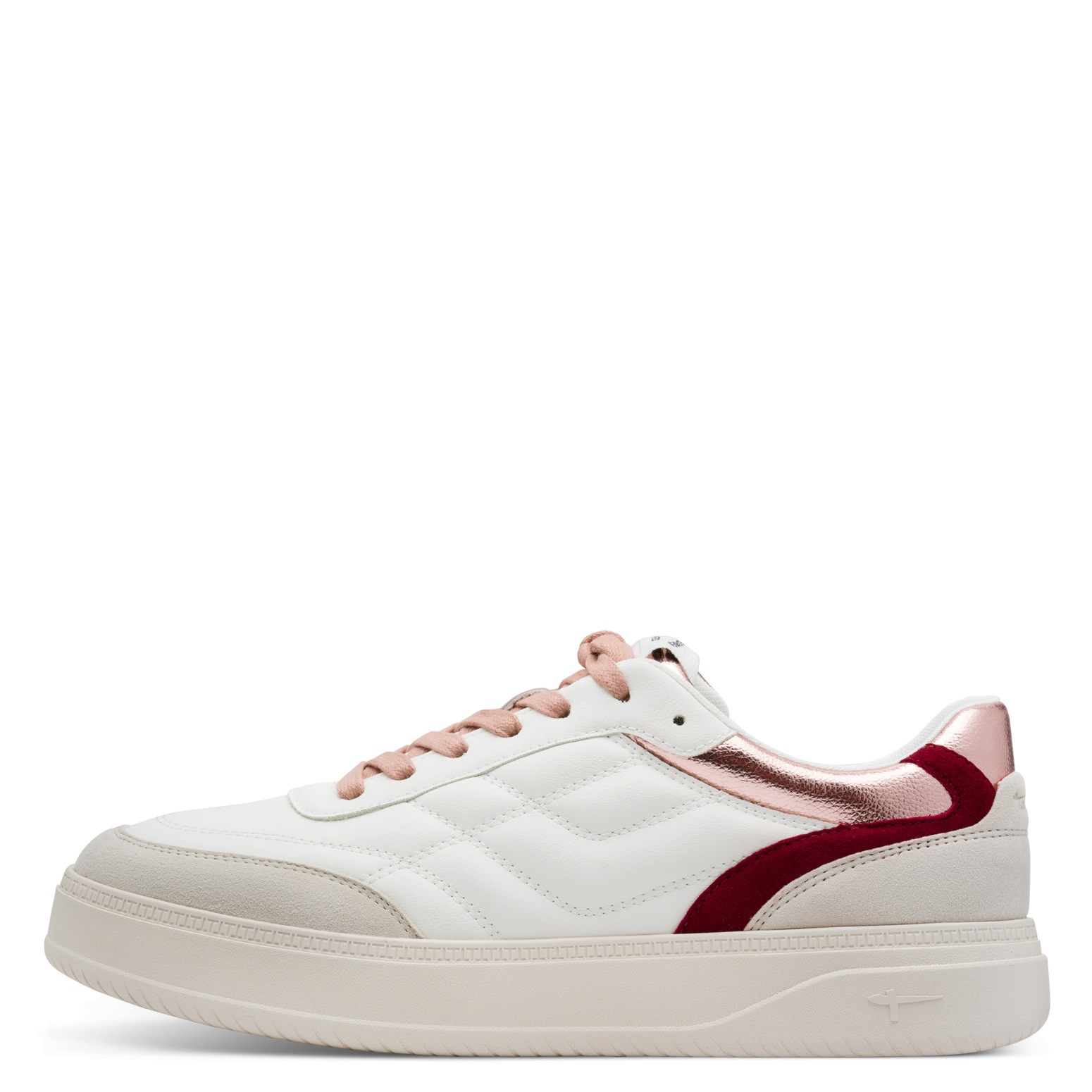 Tamaris Plateausneaker, Freizeitschuh, Halbschuh, Schnürschuh mit trendiger Ziersteppung